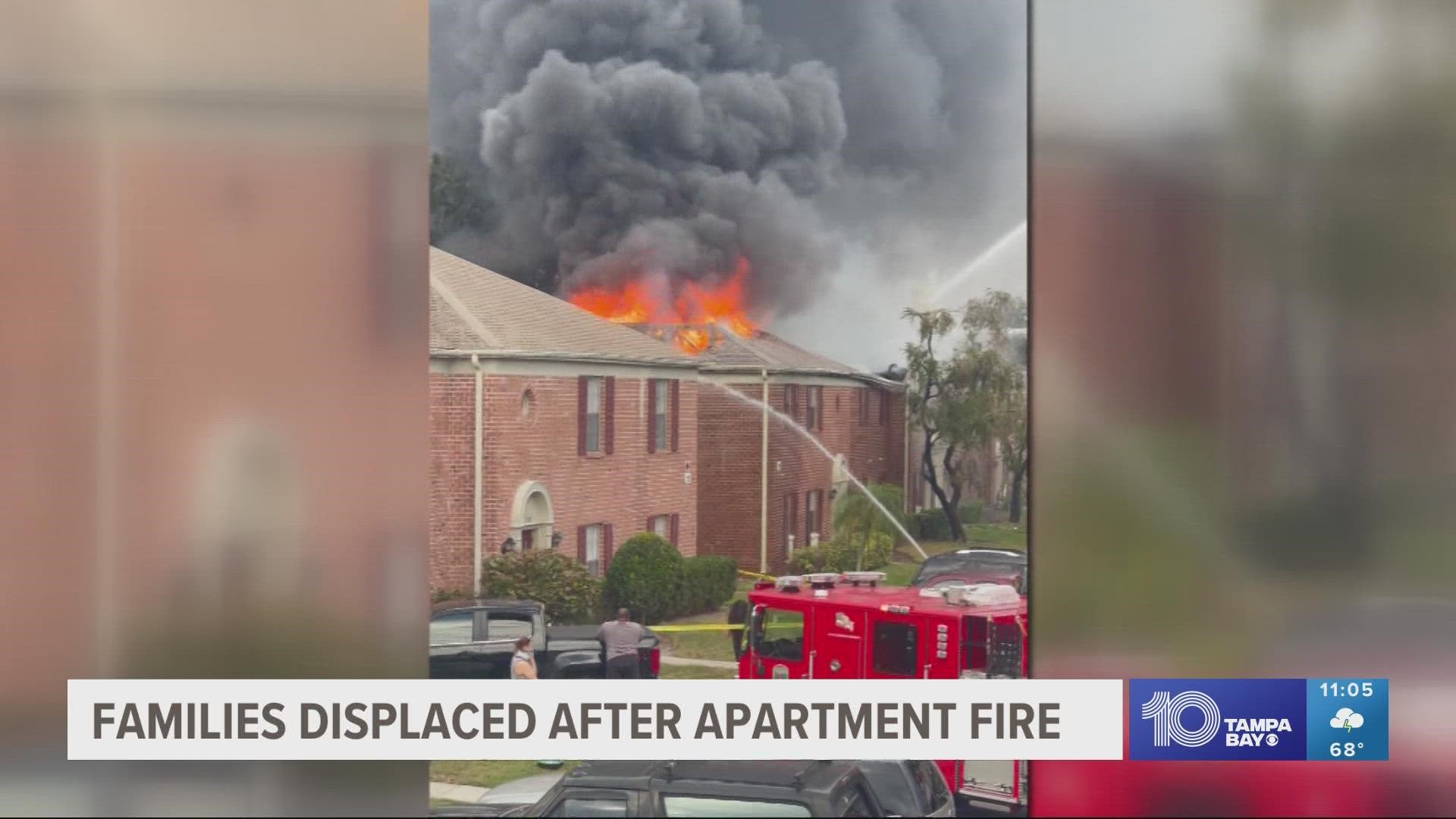 Out of the 16 units in the building, the fire chief said most of the top-floor units will be a total loss while bottom-floor units will have water damage.