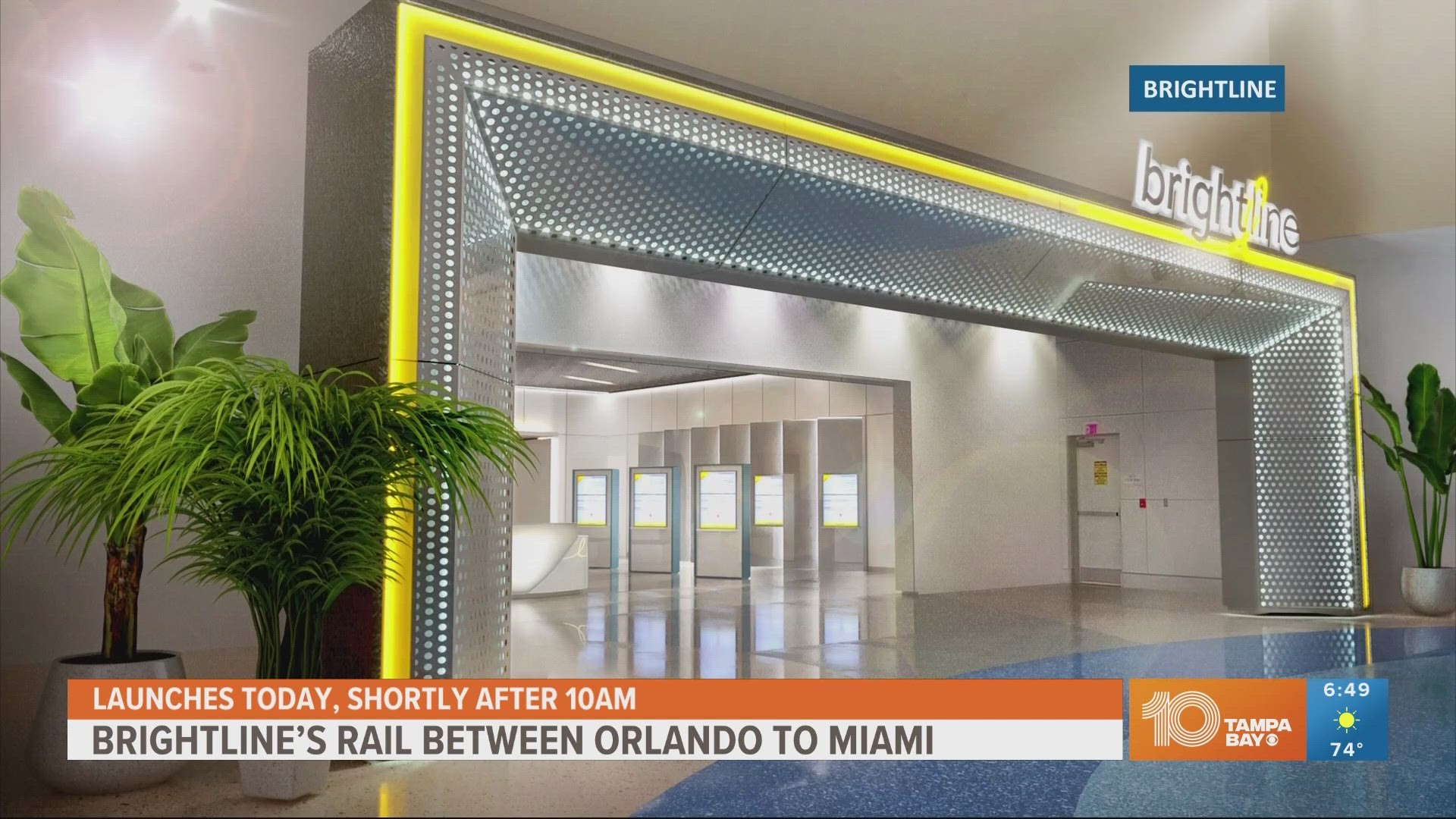 The privately owned passenger rail company is planning on a Tampa extension in the coming years connecting Tampa to Orlando.