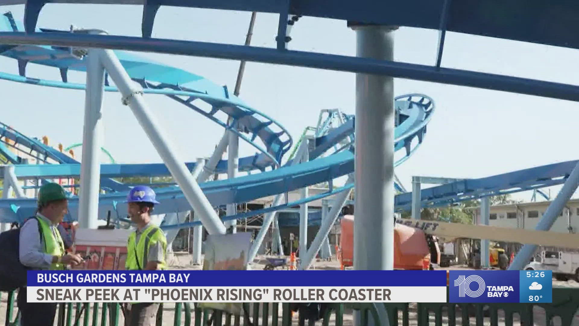 Crews are putting the final touches on the ride. An opening date is expected to be announced in the coming months.