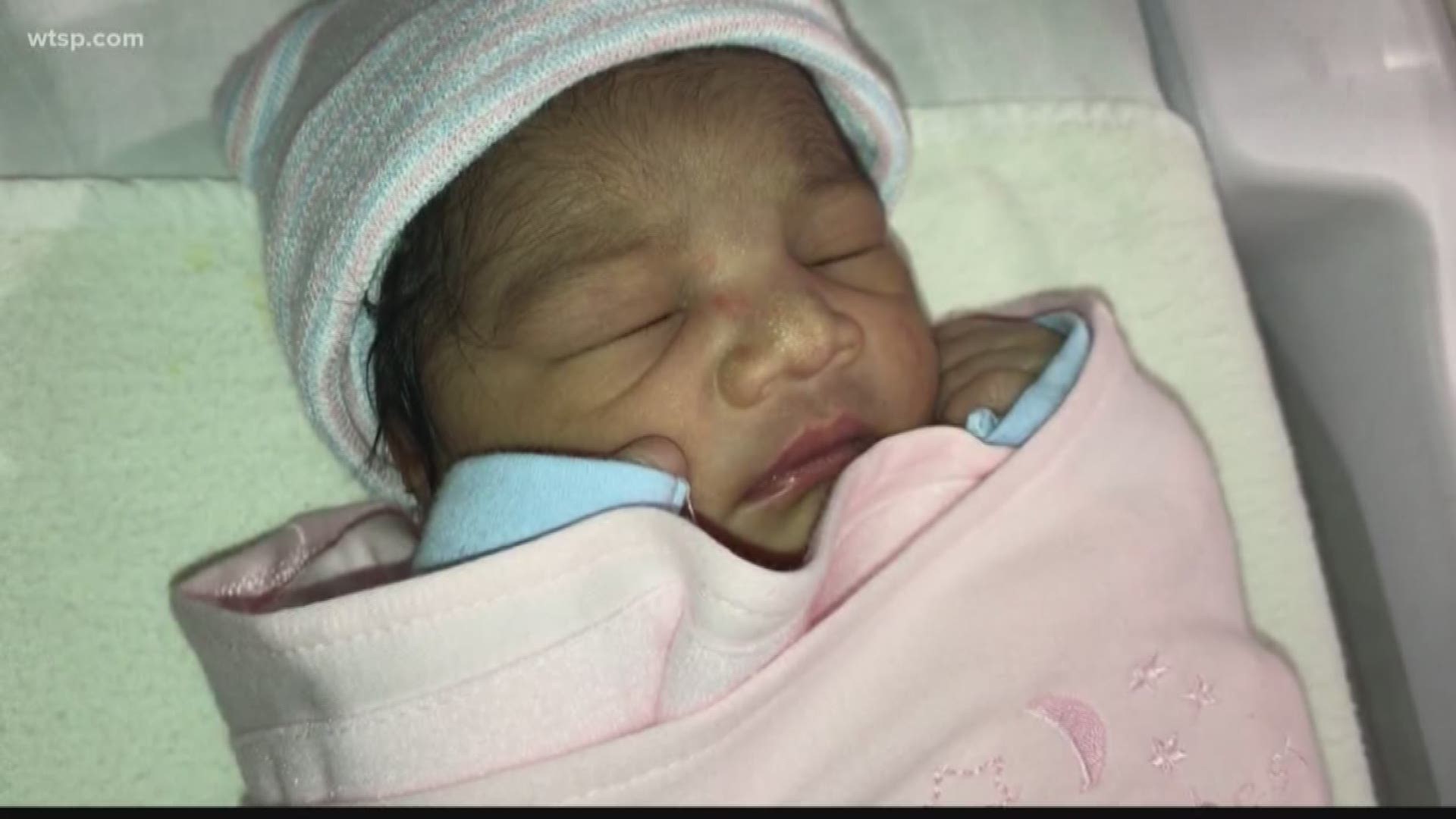 A traveling mother gave birth to a baby girl at Charlotte Douglas International Airport Wednesday - just in time for Thanksgiving.