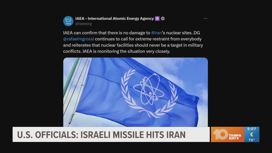 U.S. officials: Israeli missiles hits Iran | wtsp.com