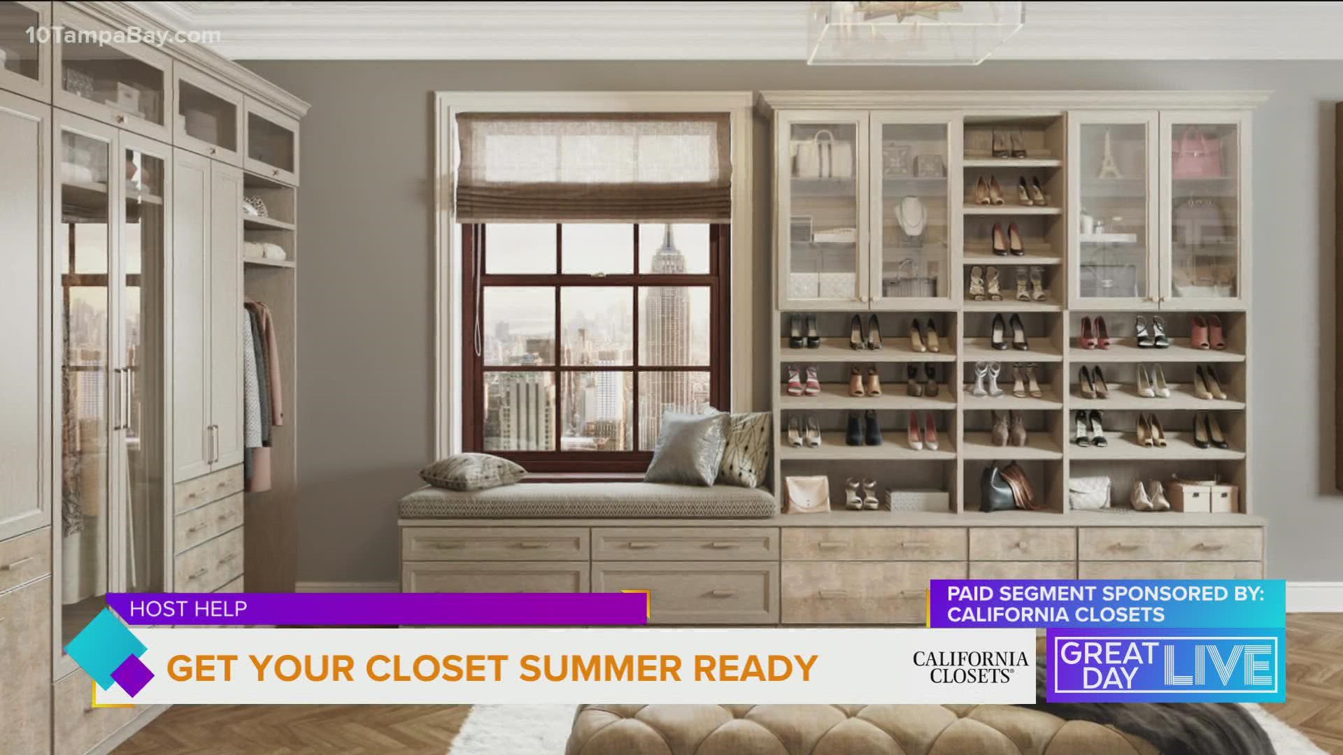 California Closets shares 7 steps to get your closet ready for the summer