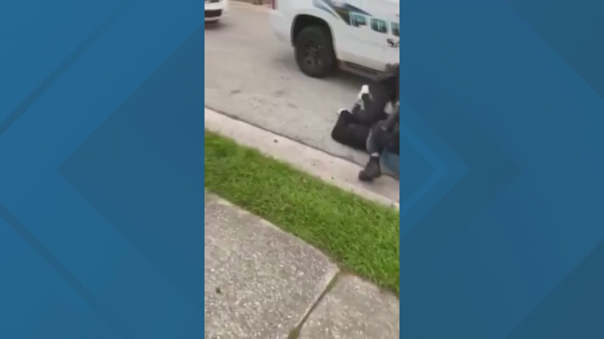 The video from May 18 shows 27-year-old Patrick Carroll's neck under an officer's knee. The officer was put on administrative leave.