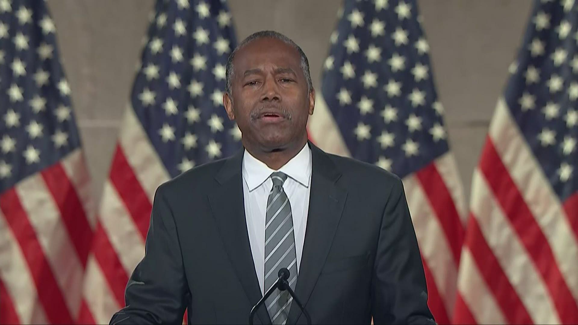 Dr. Ben Carson speaks on the final night of the Republican National