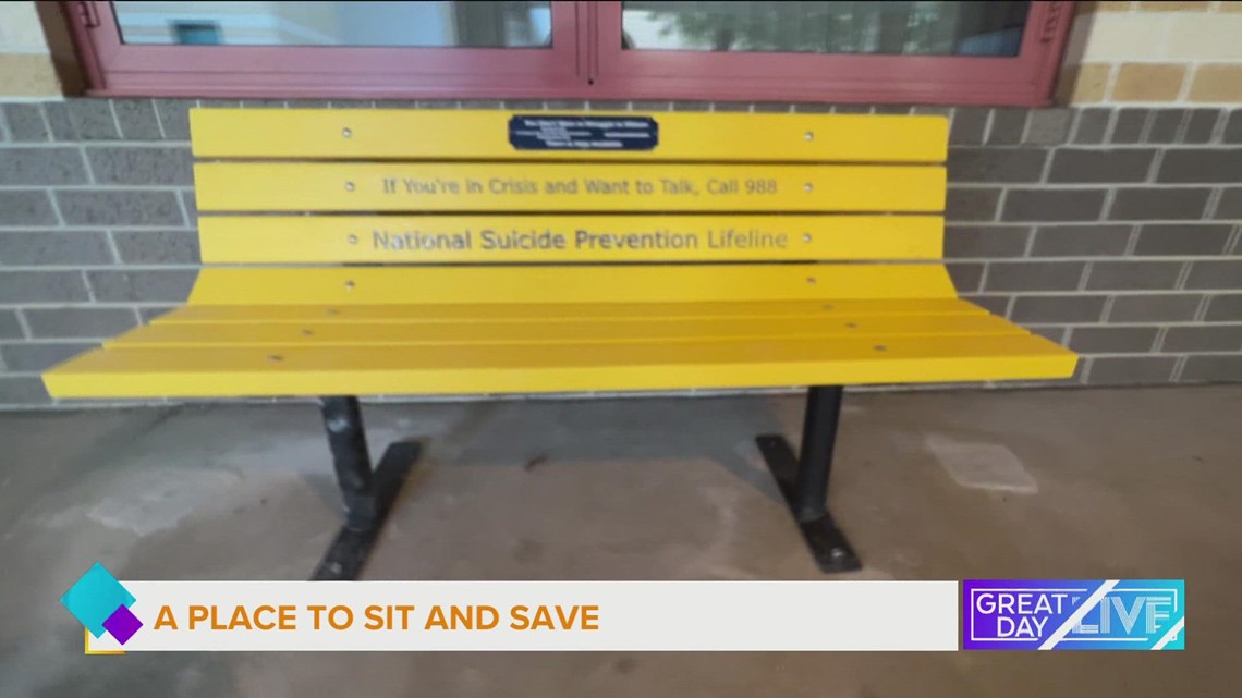 A bench for sitting and saving