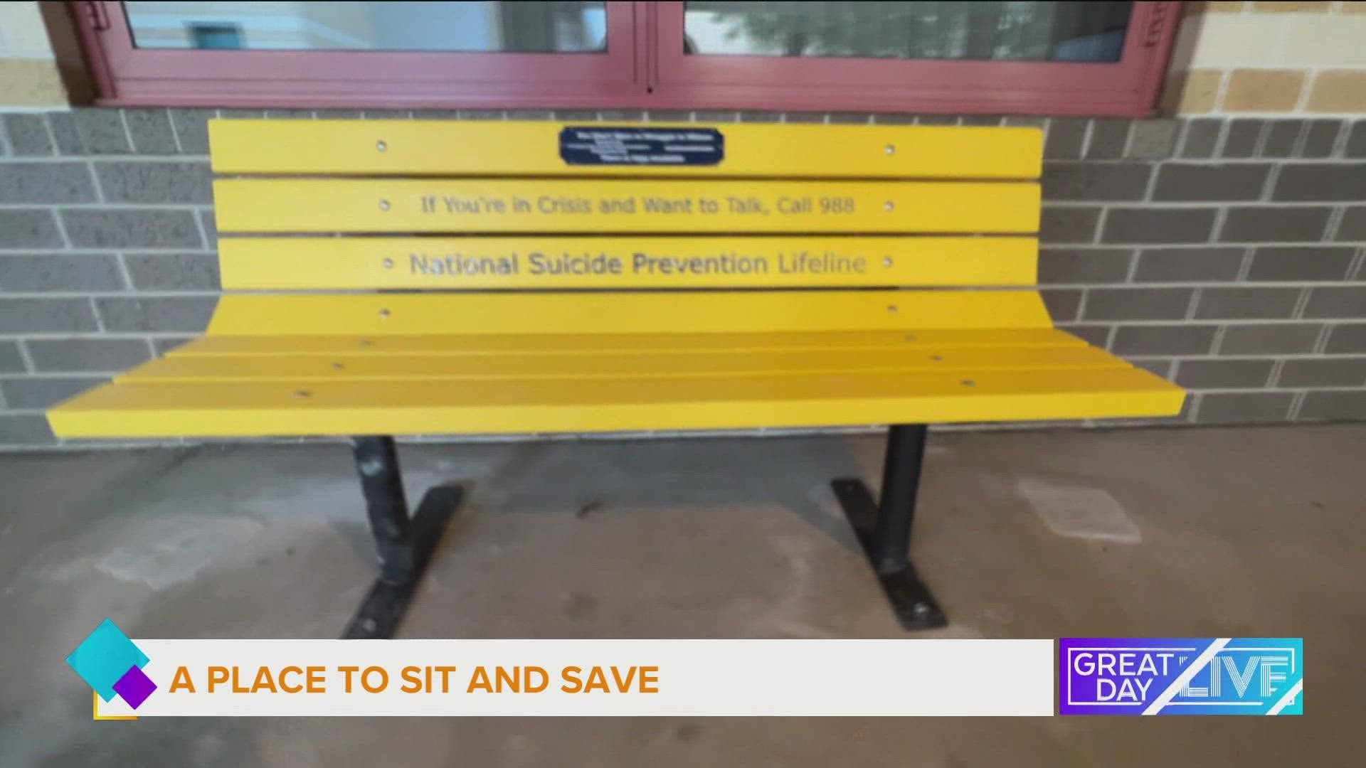 10 Tampa Bay and the TEGNA Foundation sponsor suicide prevention bench