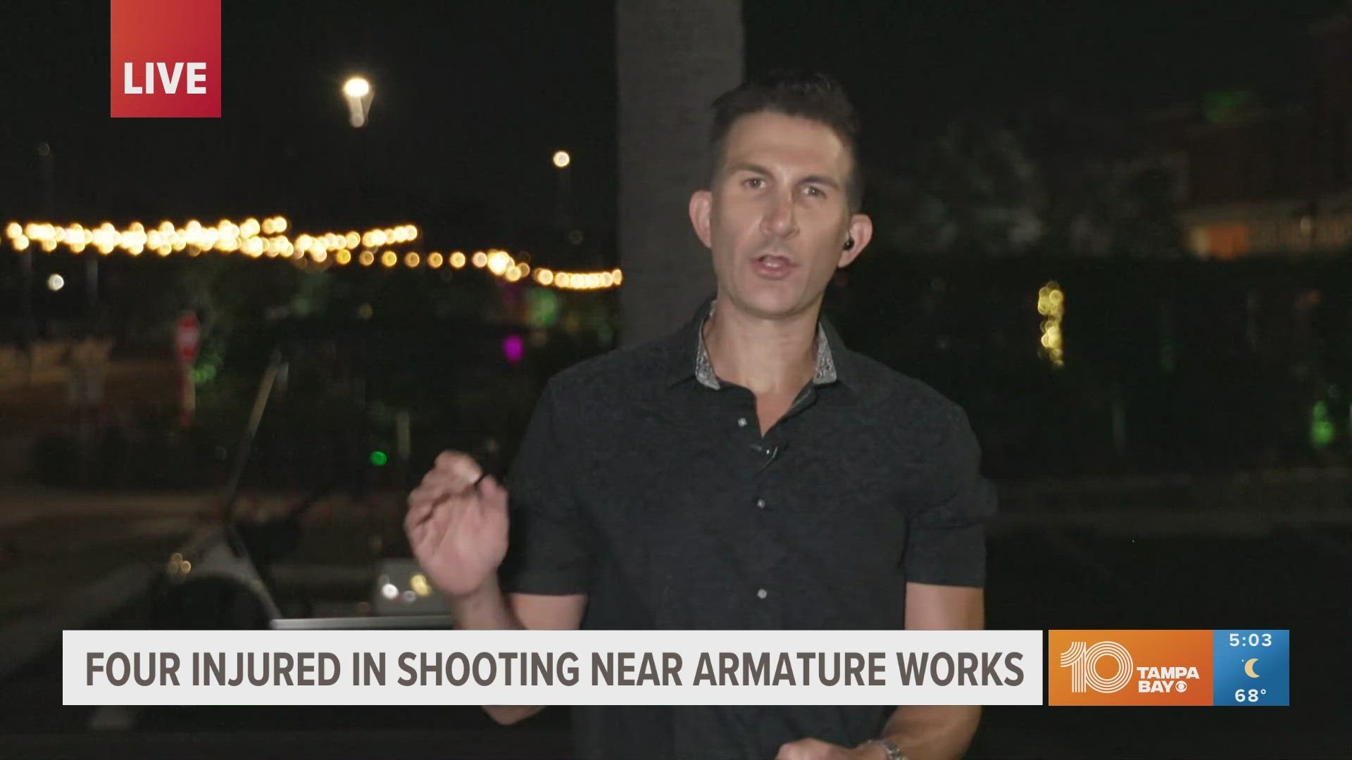 Tampa police looking for shooter after four injured at Armature Works ...