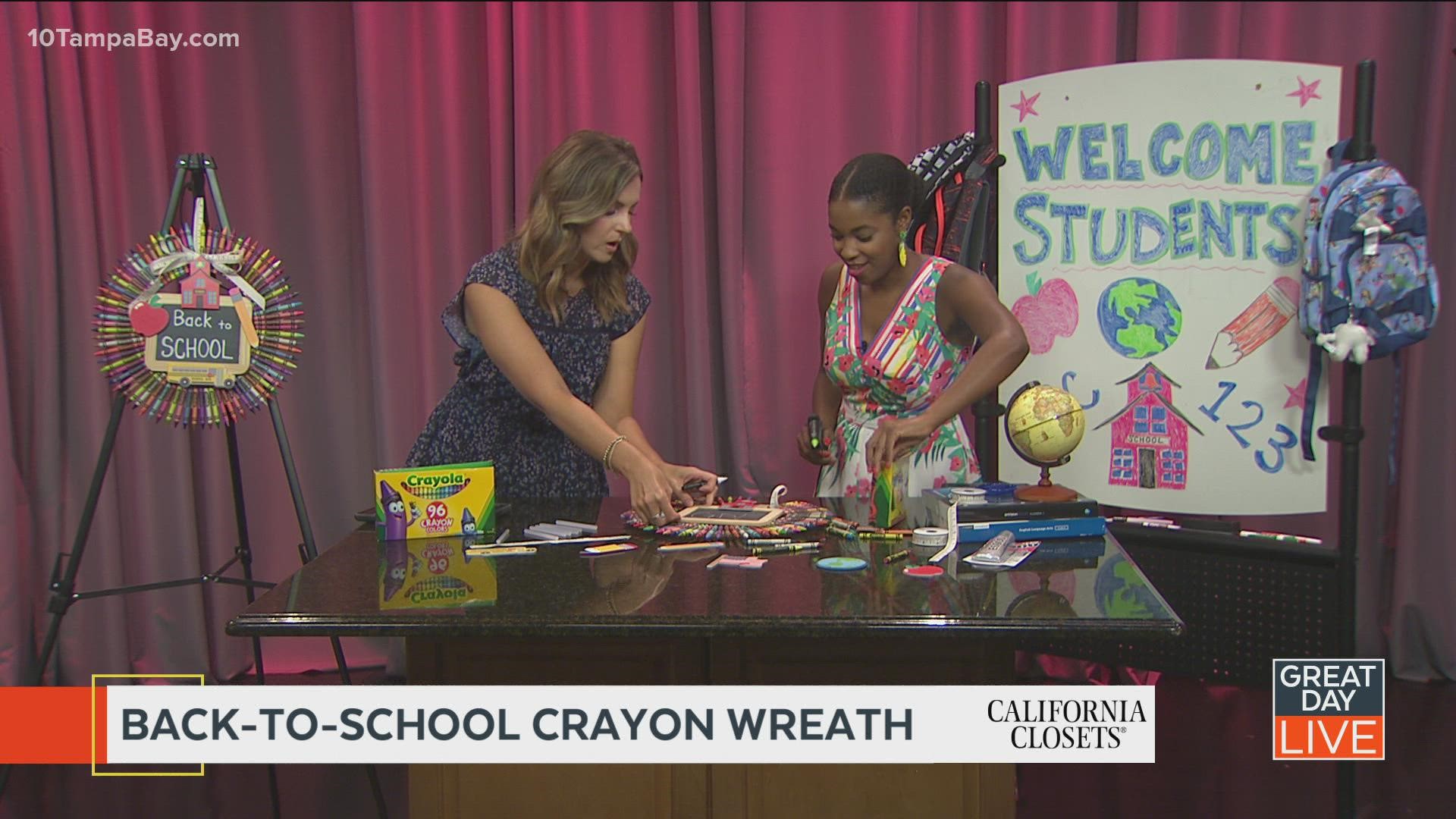 Host Help: DIY crayon wreath