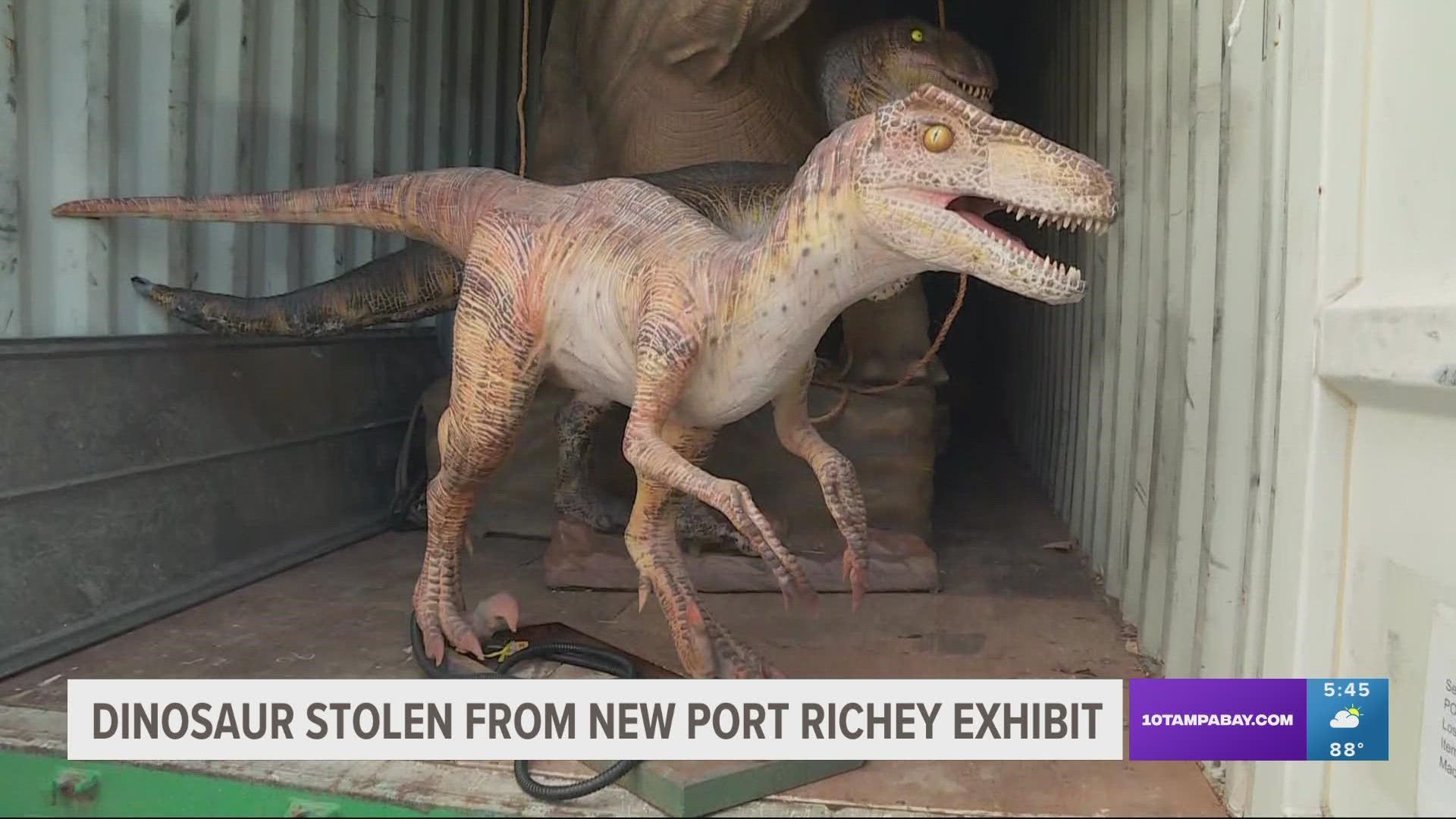 The dinosaur figure is valued at around $6,000.