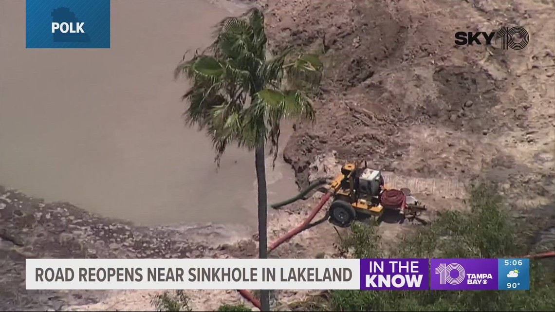 Road reopens near sinkhole in Lakeland | wtsp.com