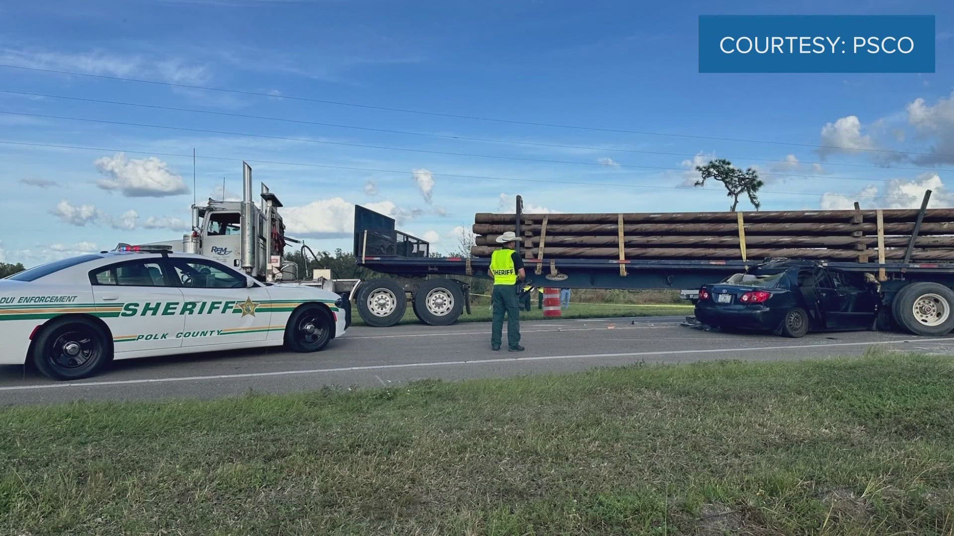 The crash shut down all lanes of Highway 98 North for about five hours, according to the Polk County Sheriff's Office.