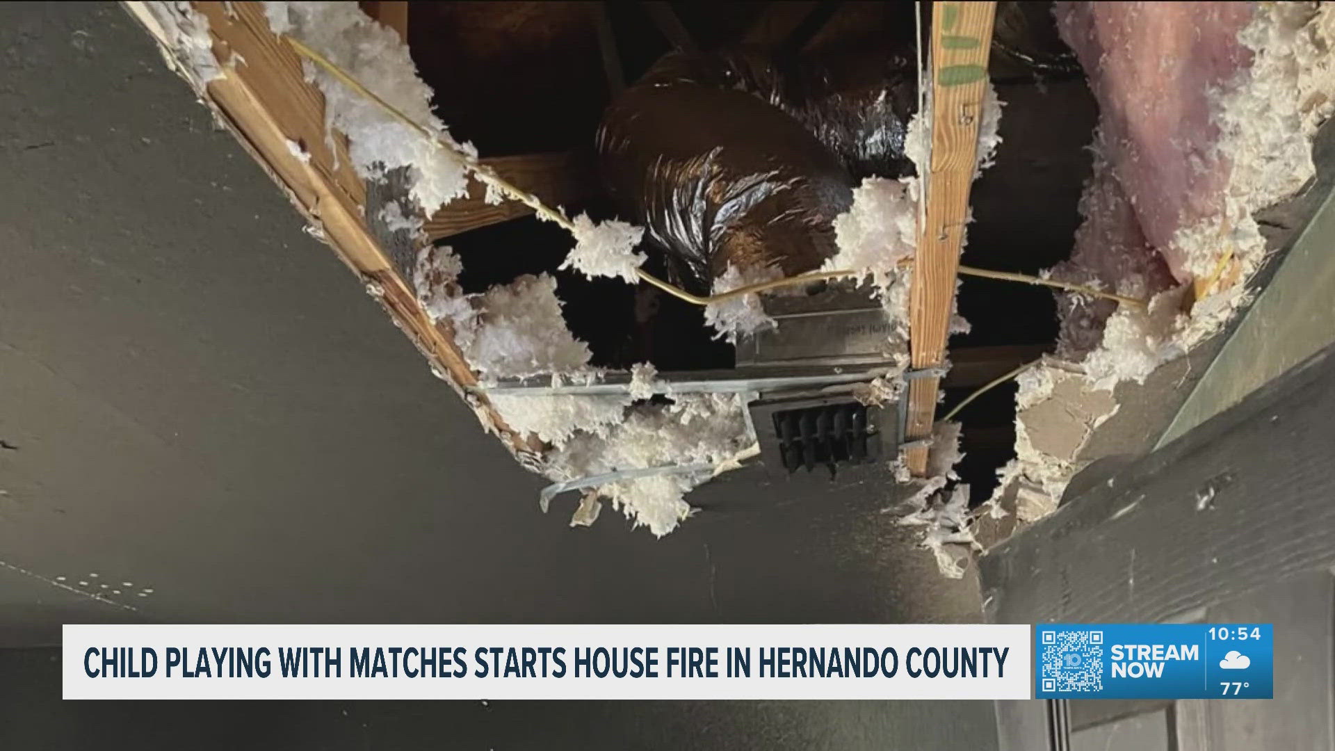 Child playing with matches starts house fire in Hernando County, HCFR ...