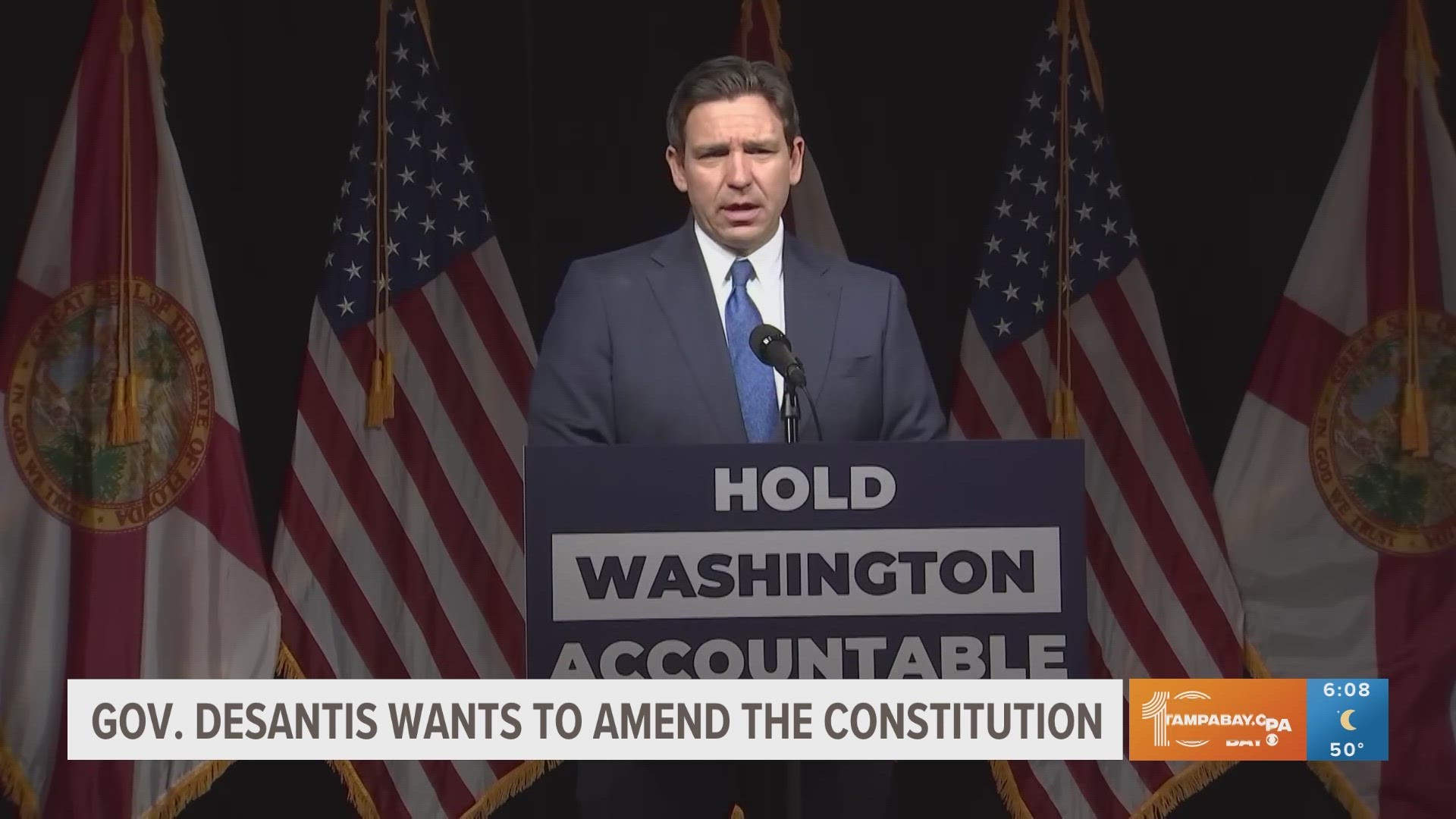 On the heels of a failed presidential bid, Republican Florida Gov. Ron DeSantis finally weighed on what he wants state lawmakers to do this year: Change Washington.