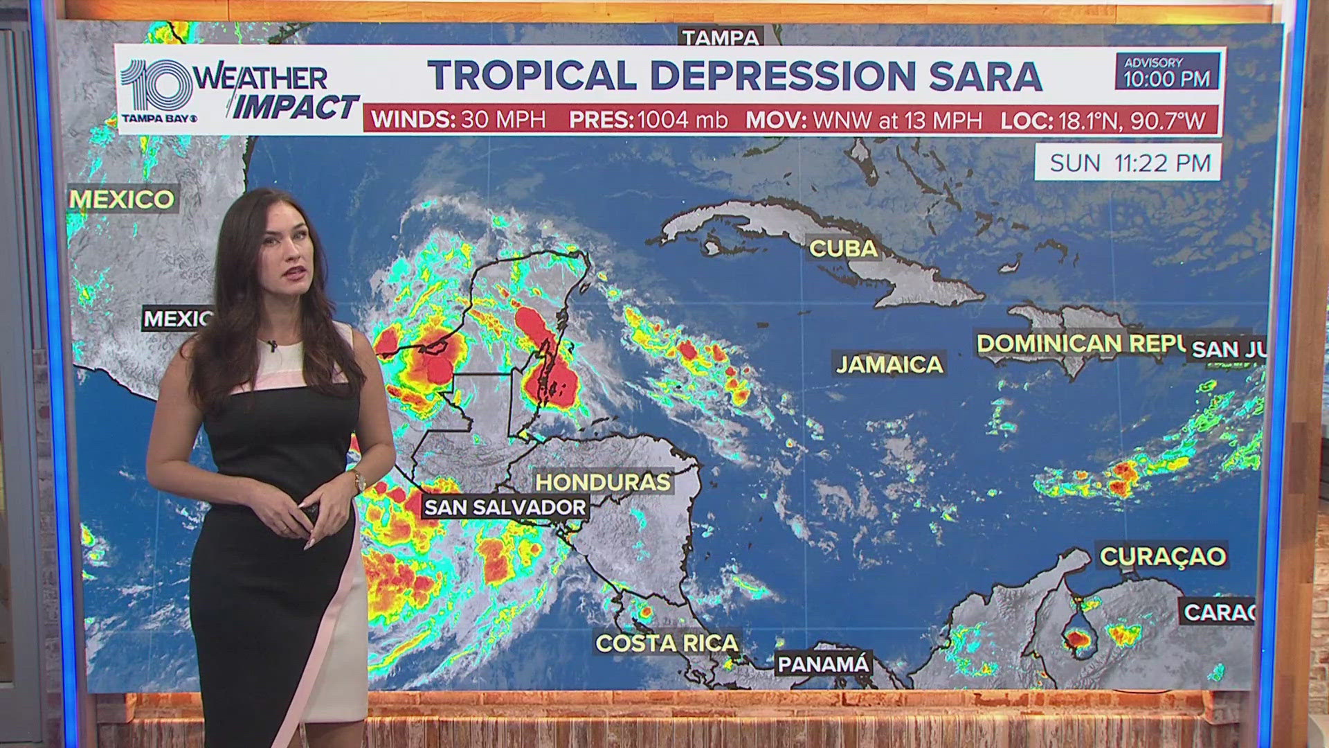 The system is expected to arrive in Florida as a weak rainmaker by this coming Wednesday.