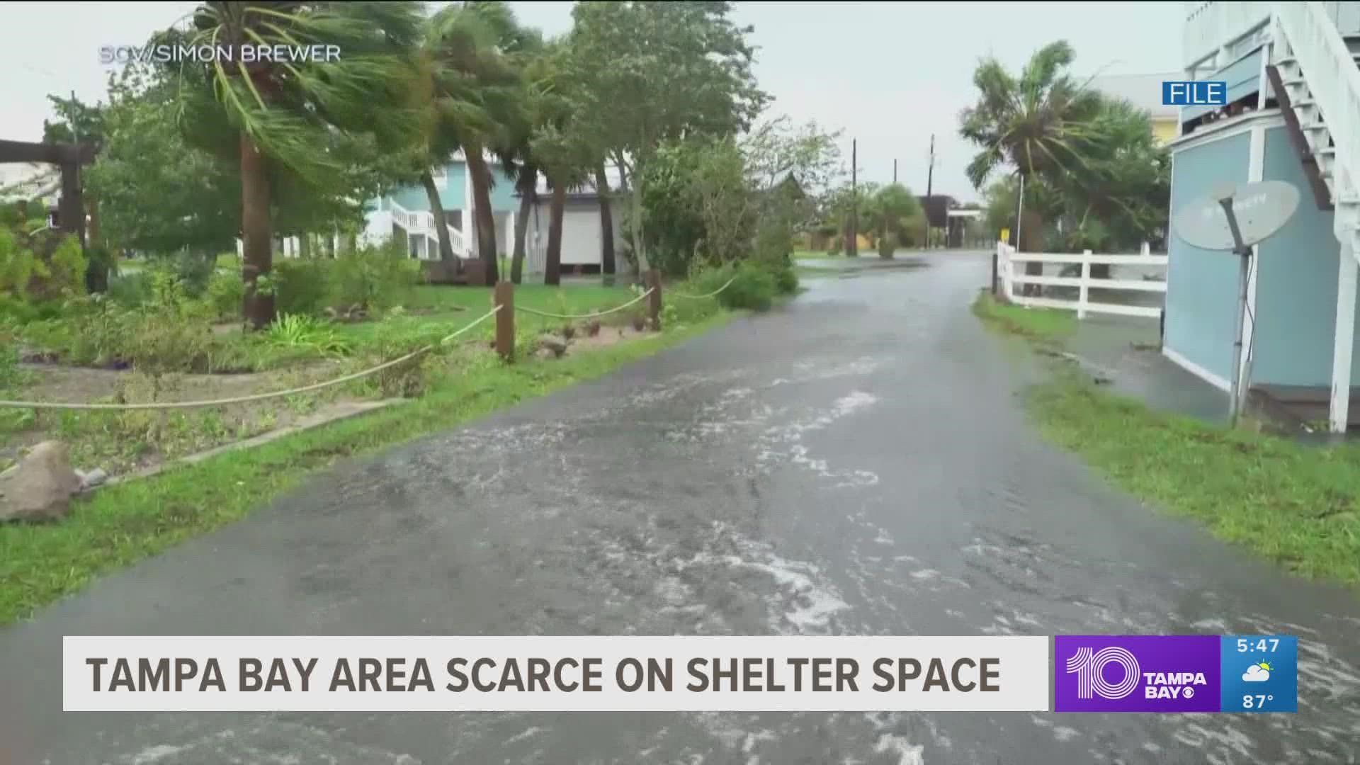 When it comes to sheltering during a storm, local leaders urge people to use hurricane shelters as a last resort since space is limited.