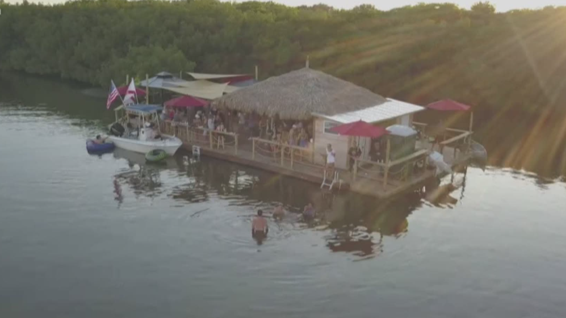 Floating Tiki Bar owners purchase popular Beer Can Island