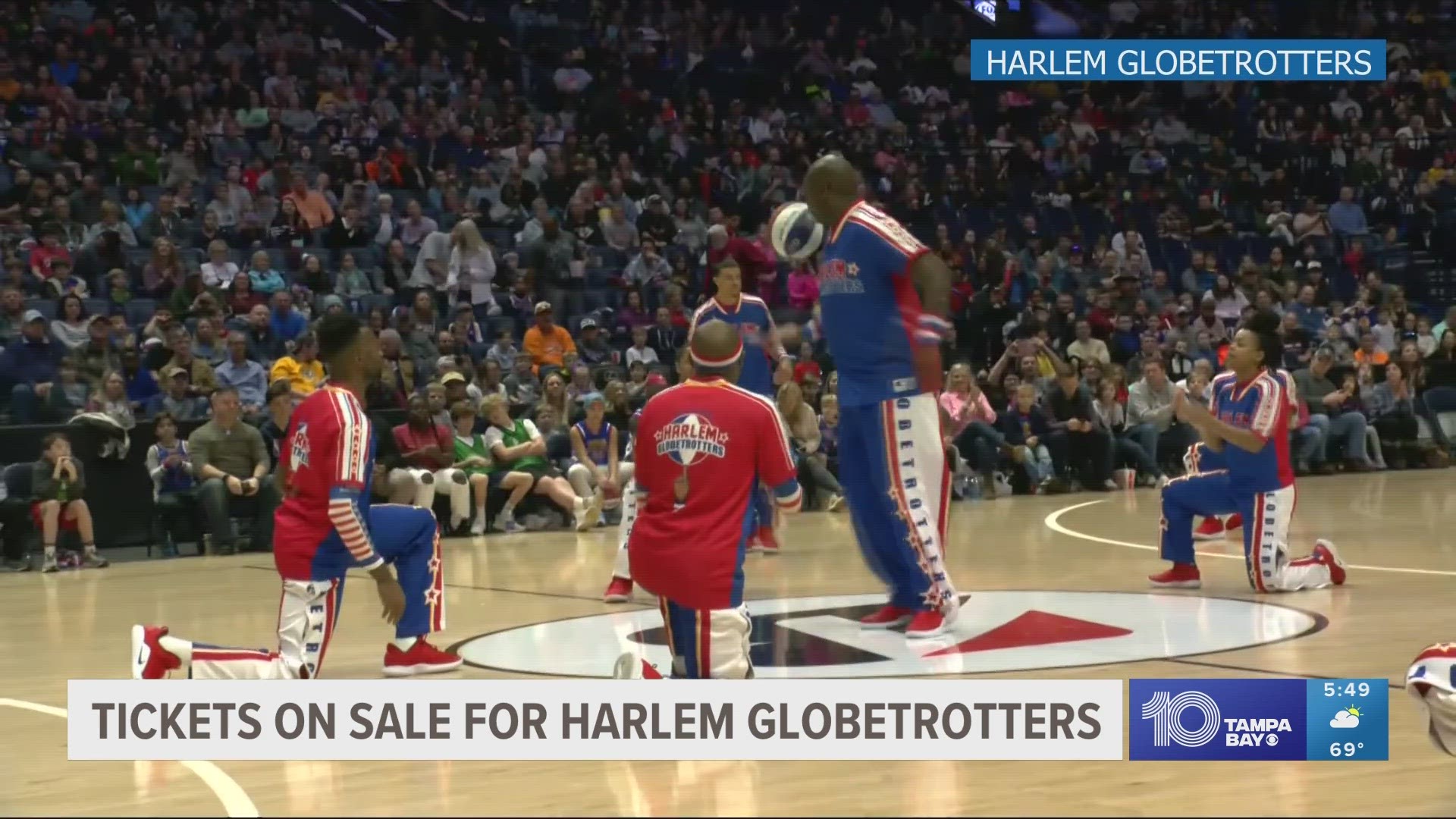 The Globetrotters will take on their rivals the Washington Generals in the big game.