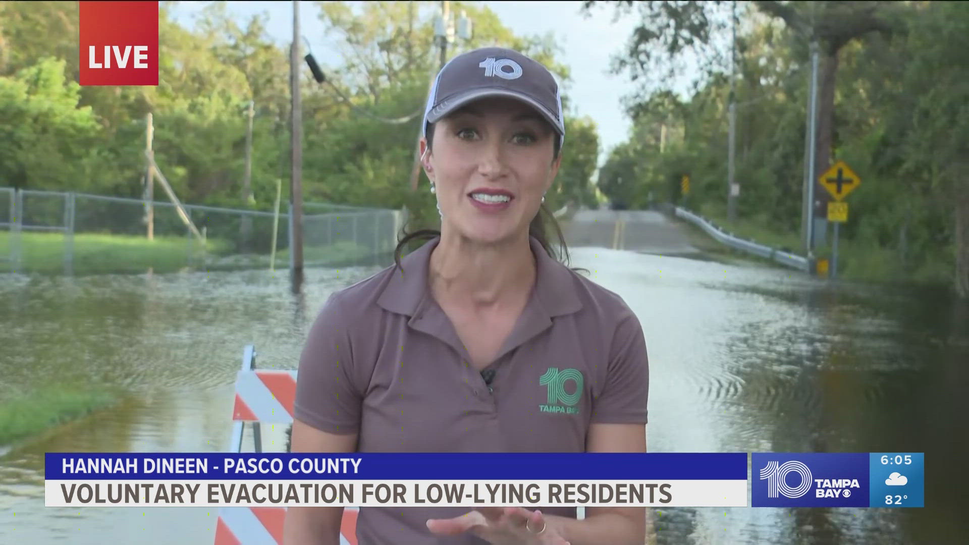 The Anclote River crested at 26.57 feet around 8:45 a.m. Friday.