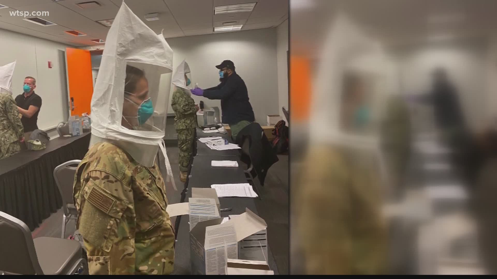 Doctors with the U.S. Air Force Reserves from MacDill joined thousands of other military members who were deployed to the nation’s coronavirus epicenter.