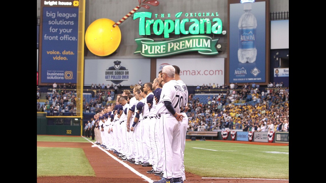 Tampa Bay Rays fans head to the Trop for sold-out Opening Day. :  r/StPetersburgFL