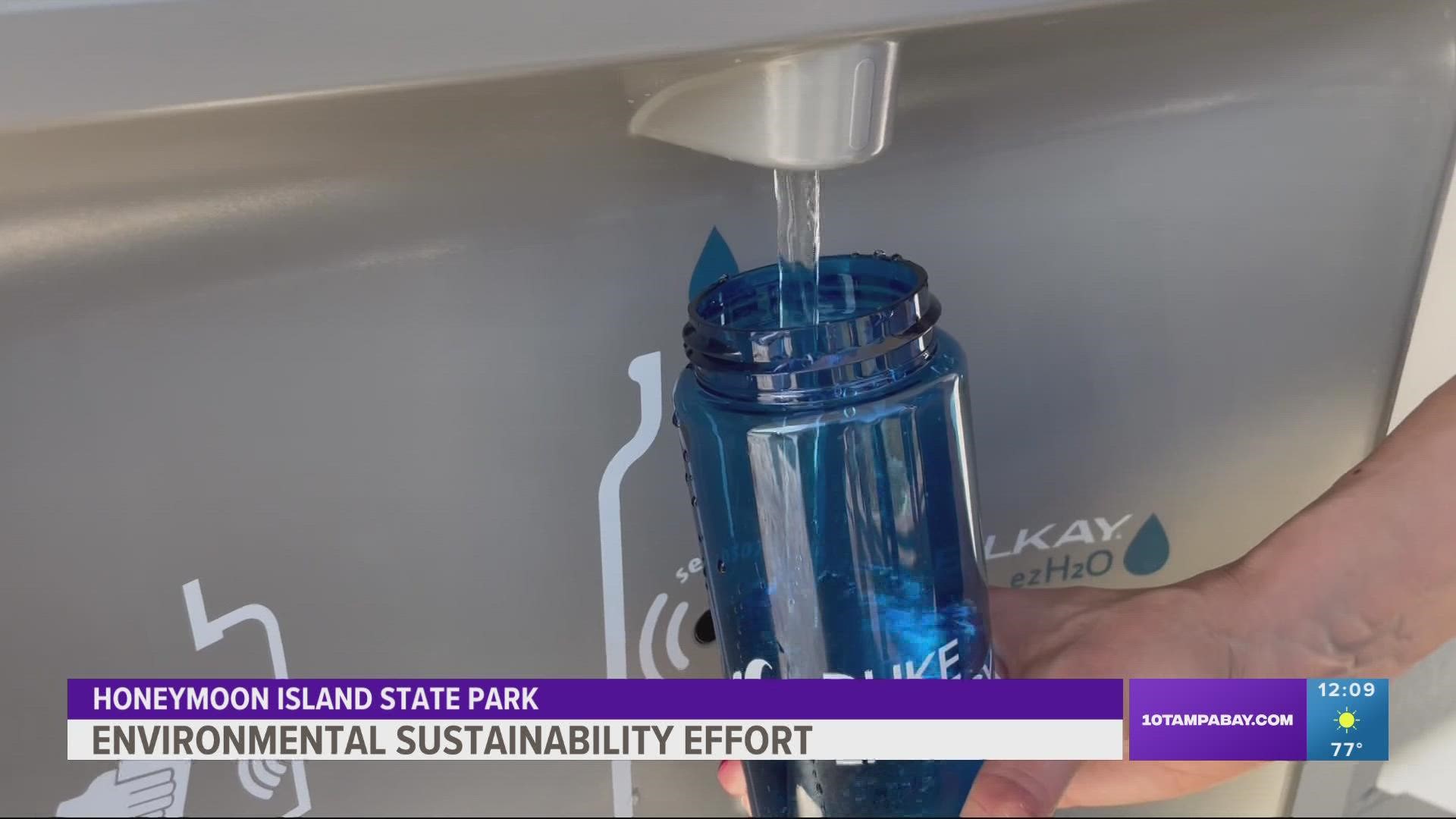 Florida installed 121 water bottle refilling stations across 80 state parks.