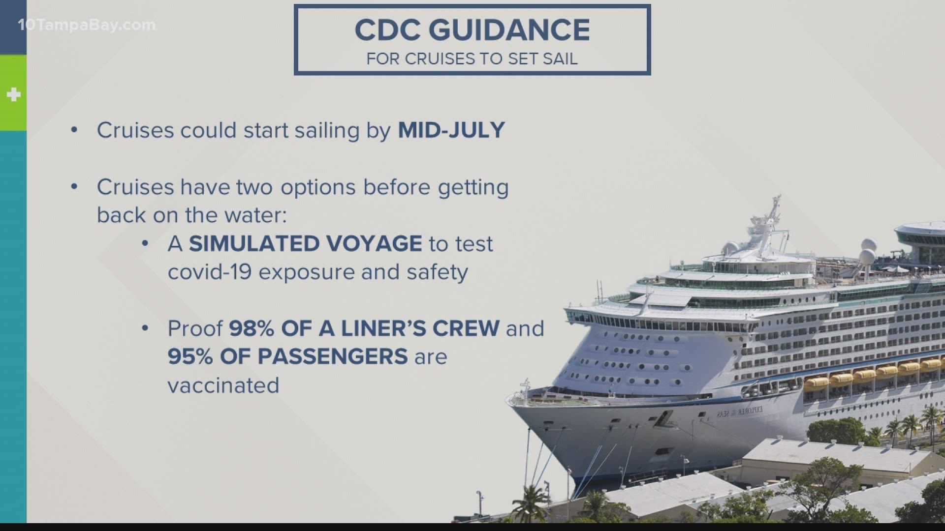Pandemic restrictions on Florida-based cruise ships will remain in place after a federal appeals court temporarily blocked a previous ruling.