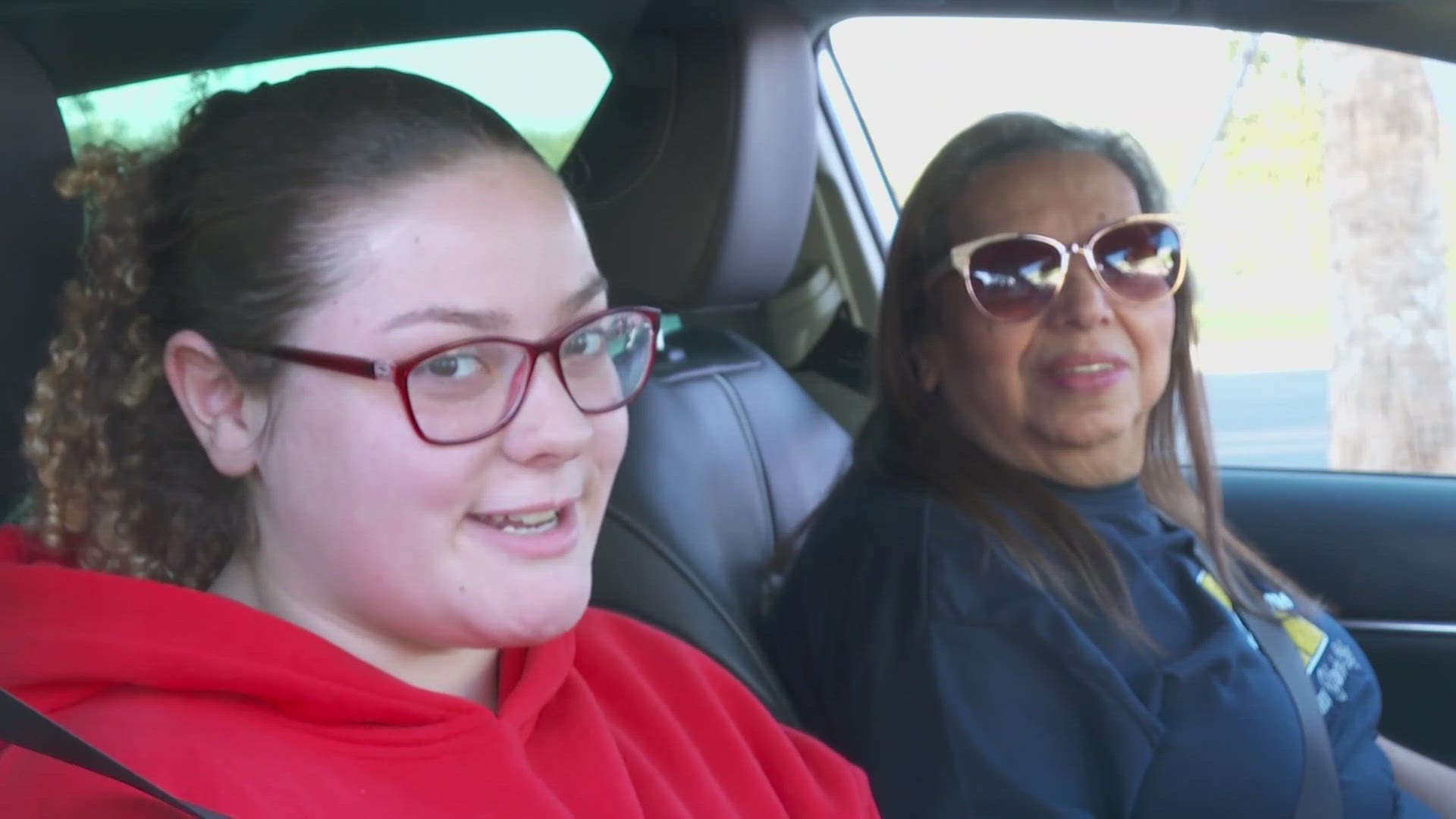 Families received a turkey and all the essentials for a warm Thanksgiving meal.