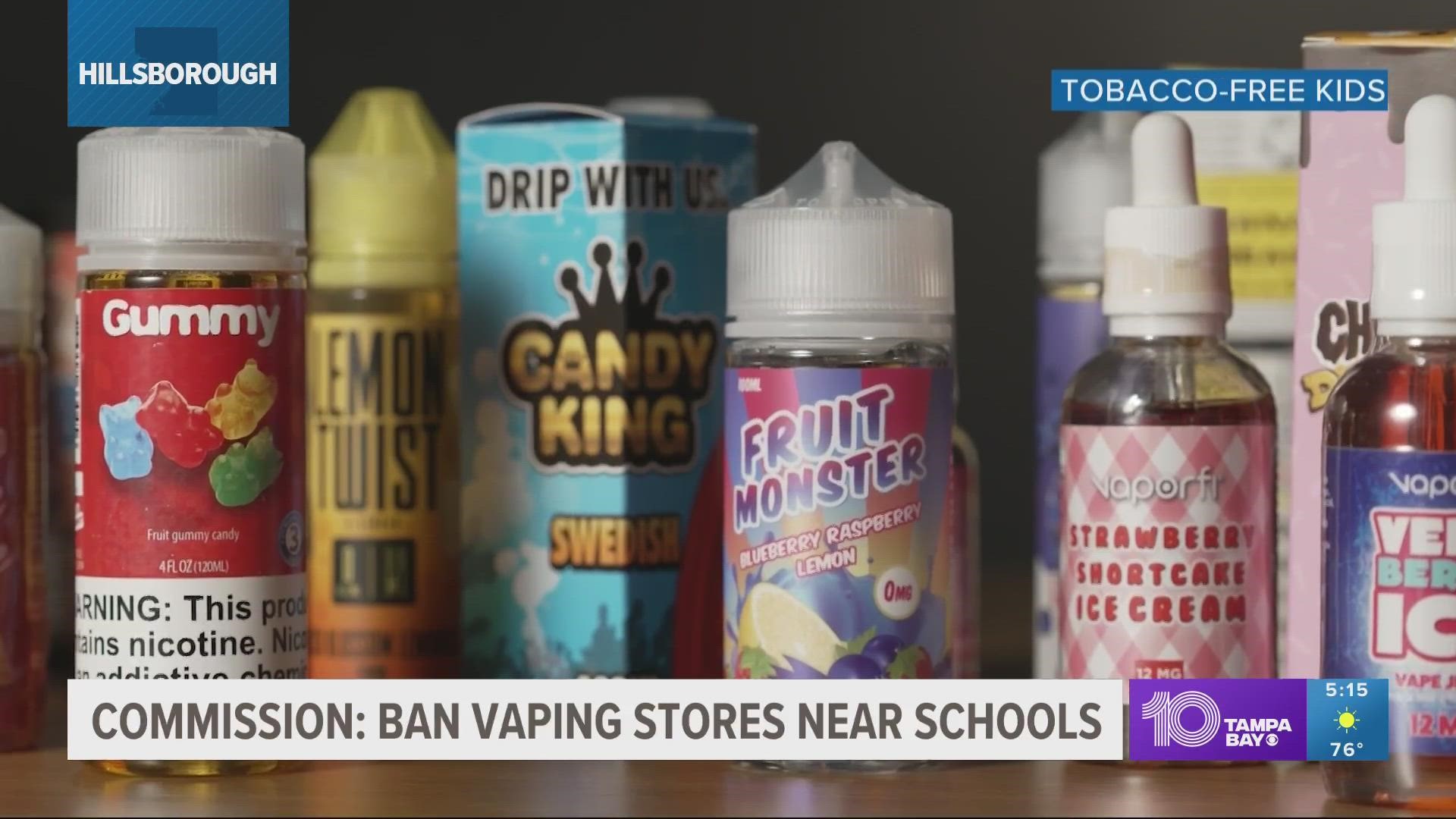 As more and more children find themselves addicted to vaping, county commissioners are looking for ways to keep vaping products further away.