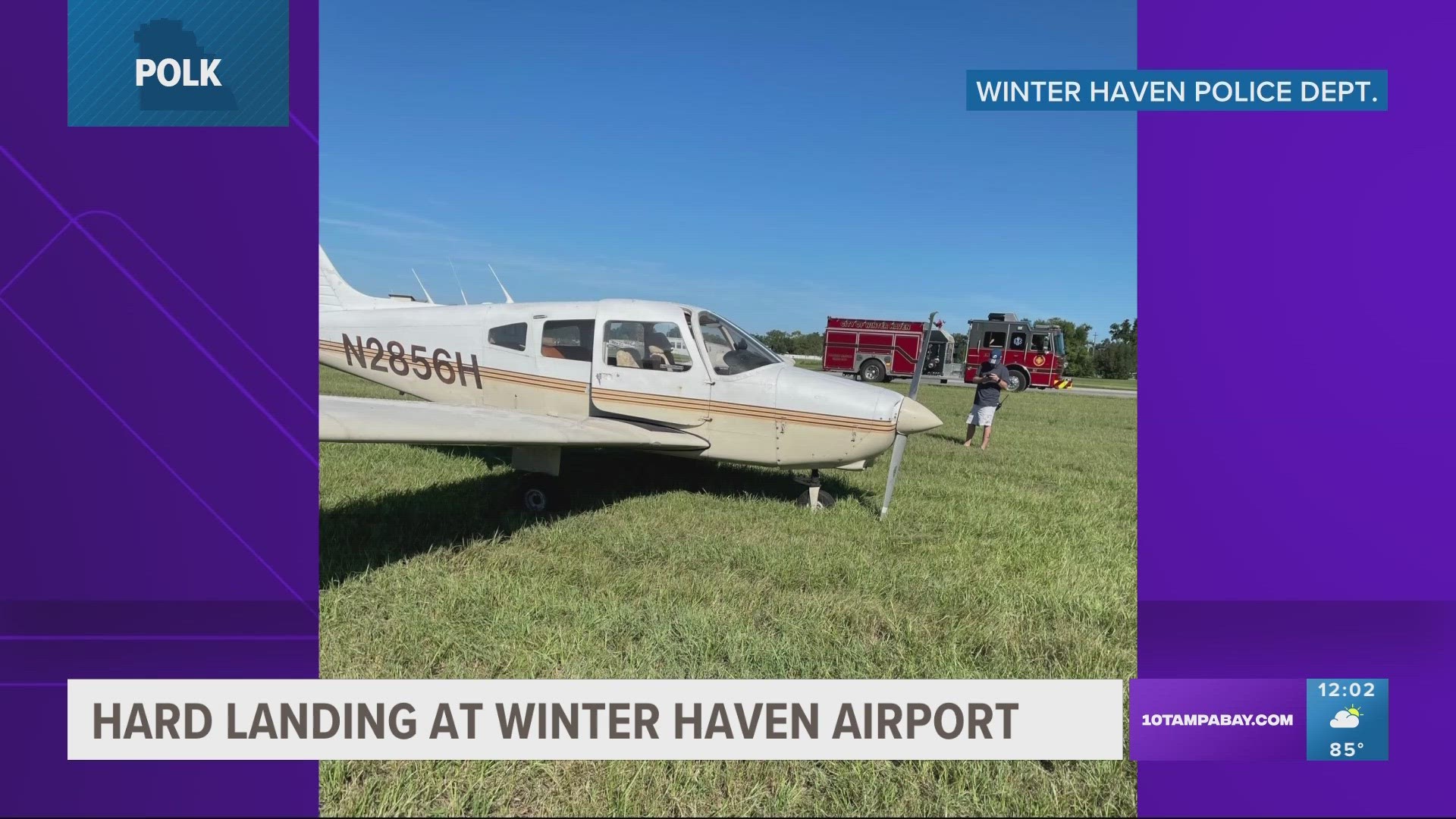 Pilot makes hard landing at Winter Haven airport
