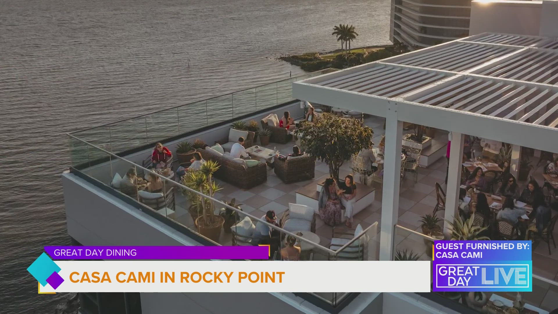 In this week’s Great Day Dining we take you to Casa Cami, a chic rooftop bar and restaurant with breathtaking views of Tampa Bay.