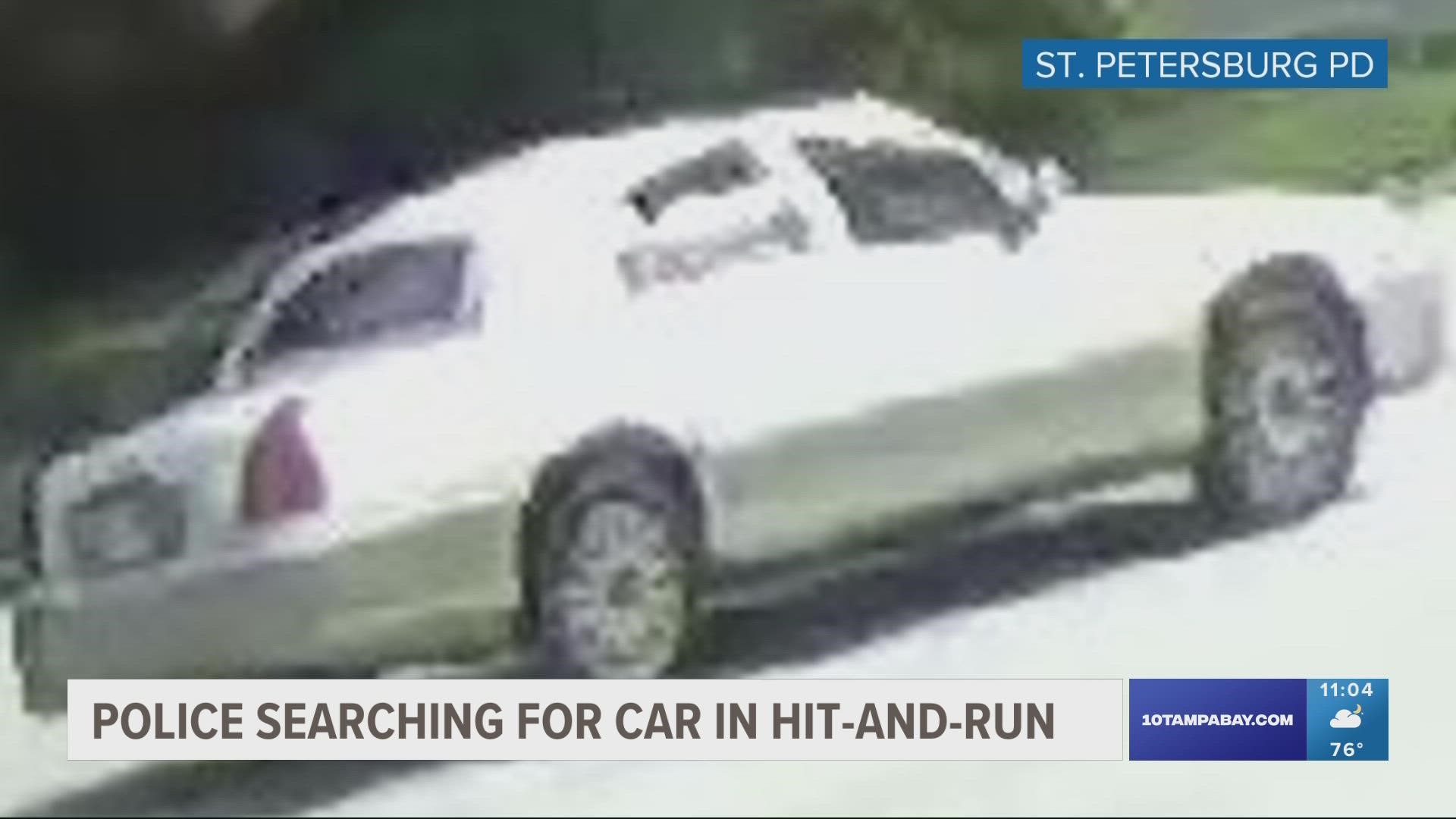 Authorities say they are looking for a white Lincoln Mercury sedan.