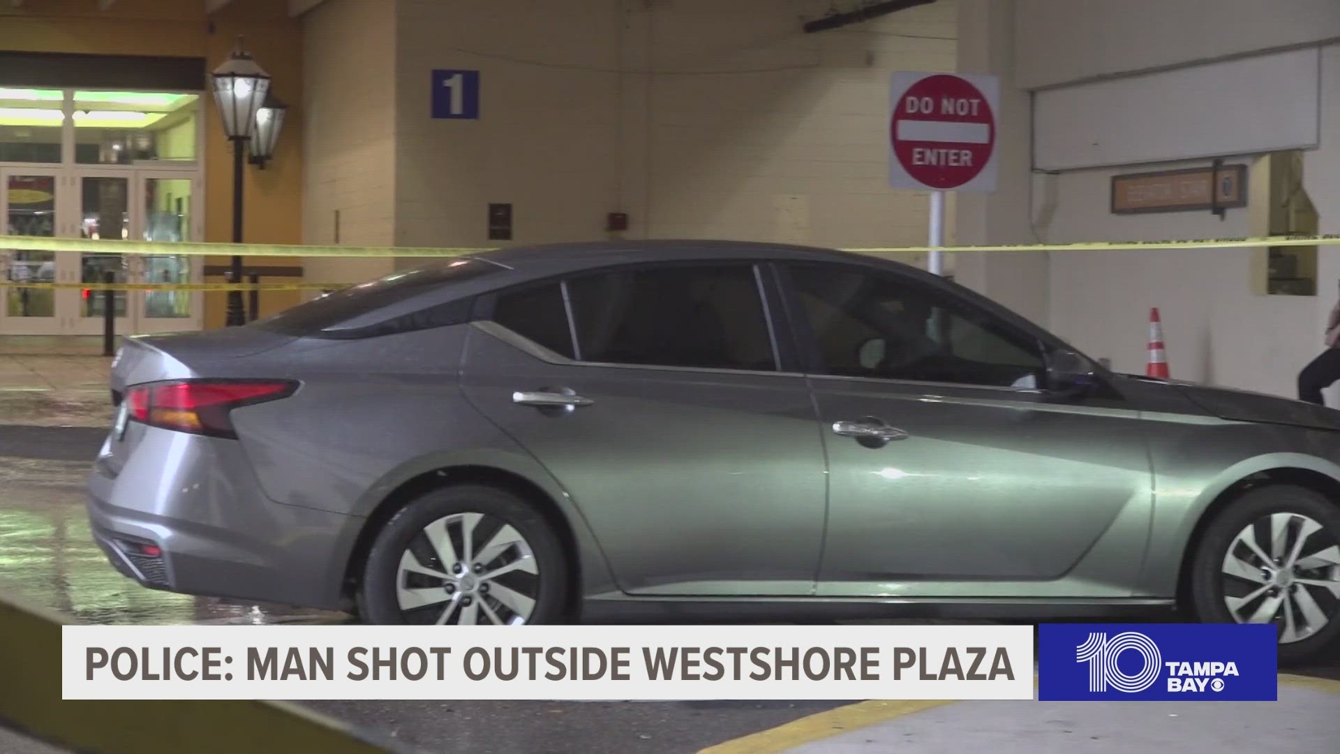 Tampa police are searching for the person responsible for a shooting that happened Wednesday in the parking lot of the Westshore Plaza.