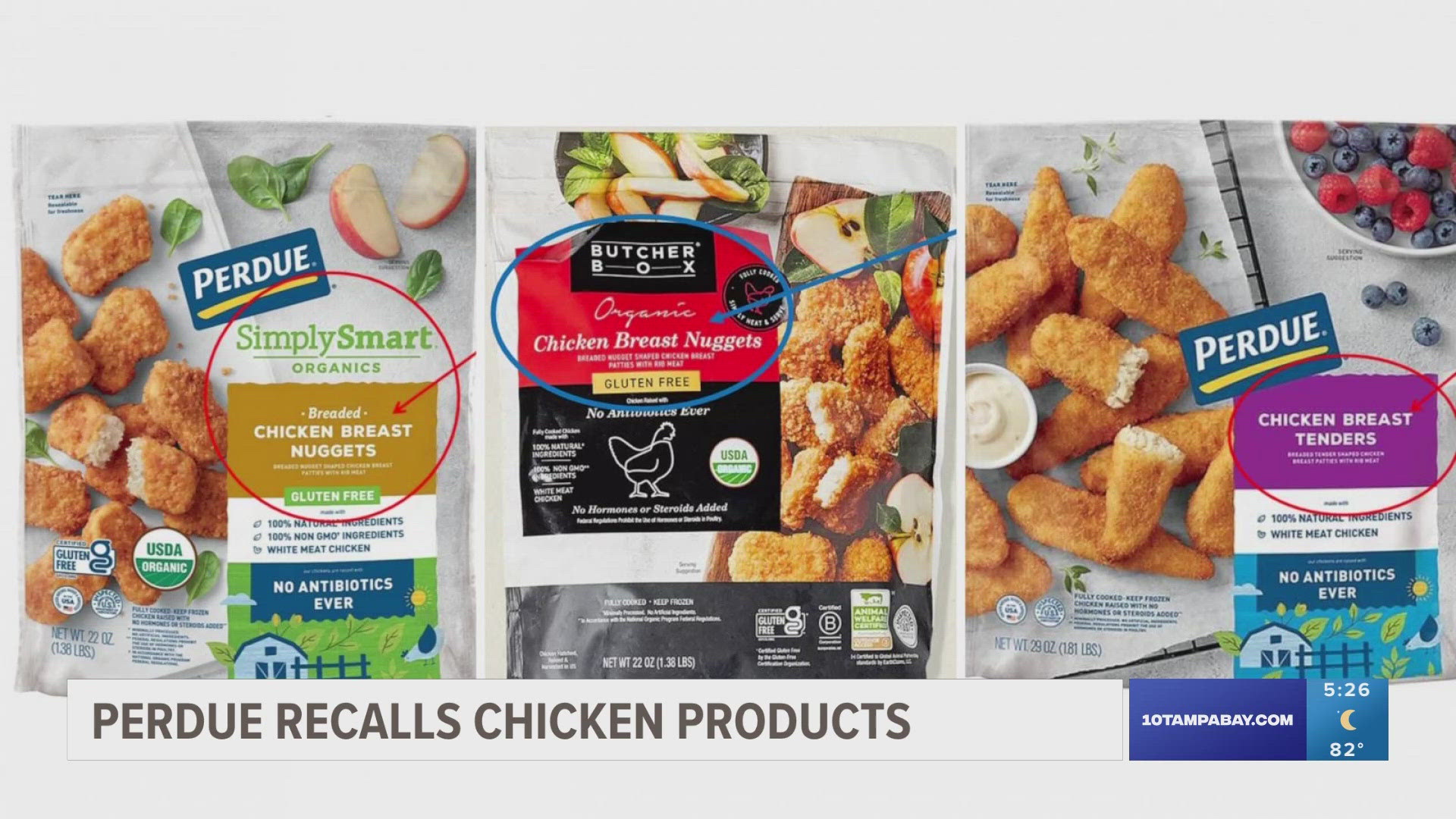 Consumers who have the recalled chicken are urged to throw it away or return it to its place of purchase.