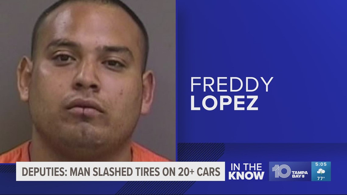 HCSO: Man Arrested For Slashing Tires On More Than 20 Cars In Tampa ...