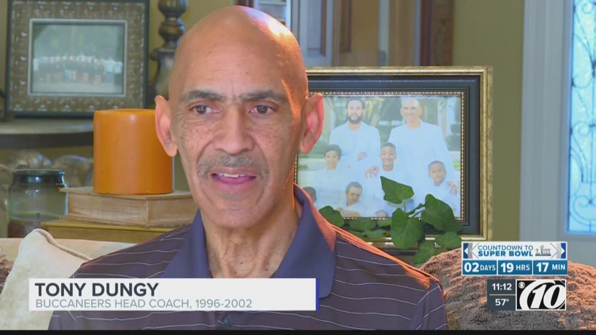 10News goes 1-on-1 with Tony Dungy on life, Super Bowl LIII, blown calls, Colin Kaepernick and the state of the Buccaneers.
