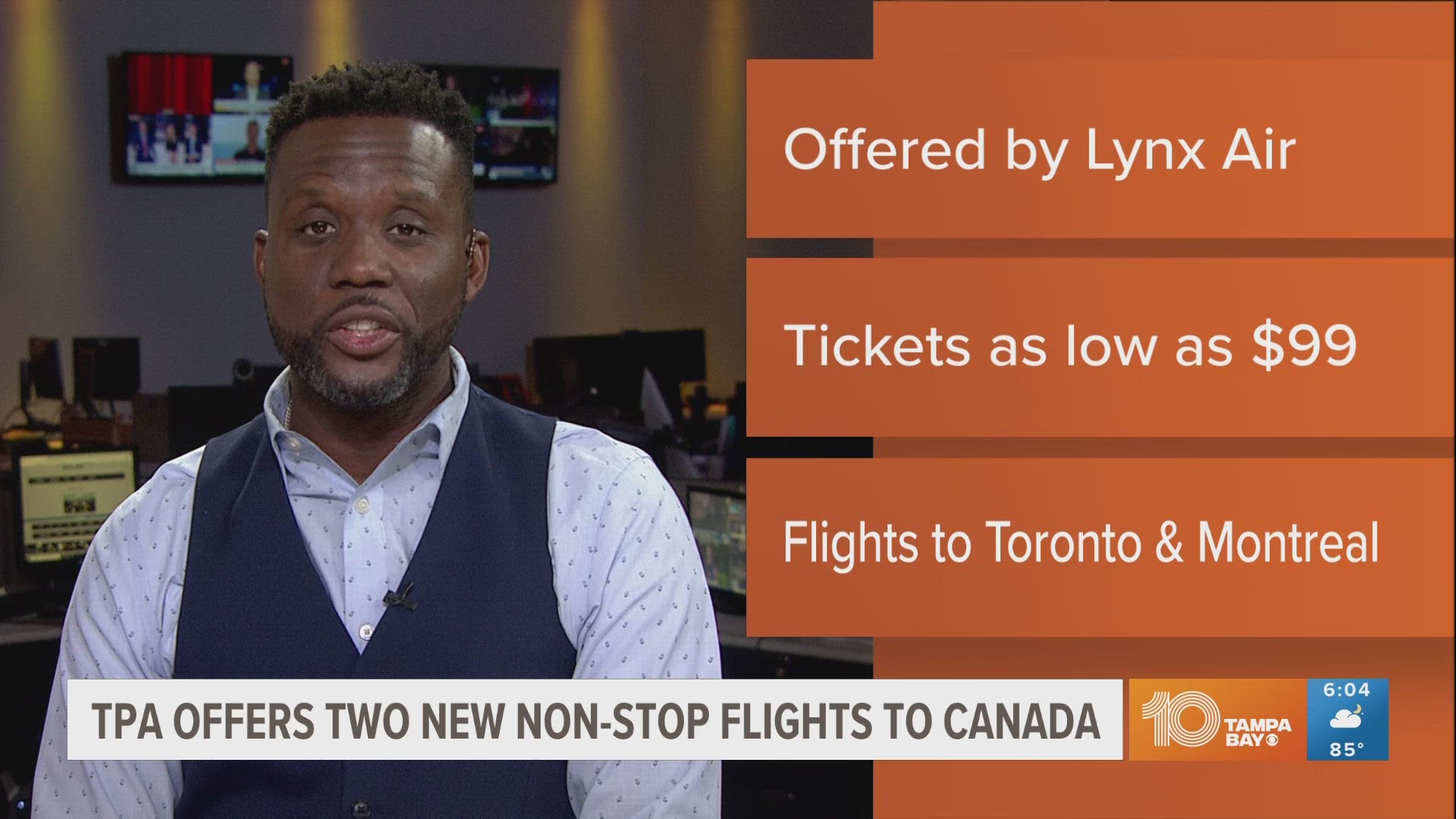 The Canadian-based airline Lyxn Air announced Friday it would have two nonstop routes from Tampa to Toronto and Montreal starting this fall.