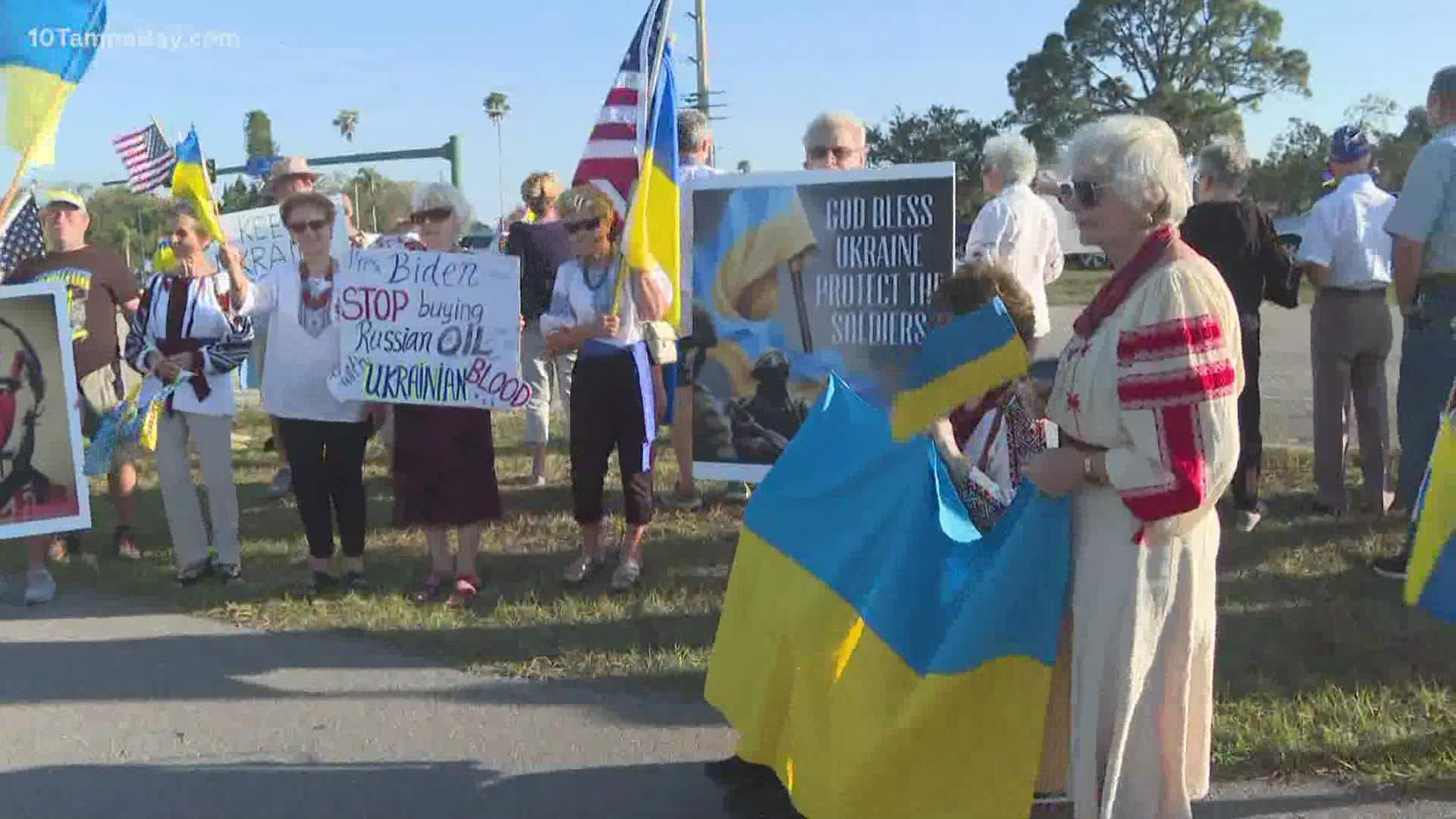 North port is home to more than 5,000 Ukrainian Americans and they are making their voices heard about what's happening overseas.