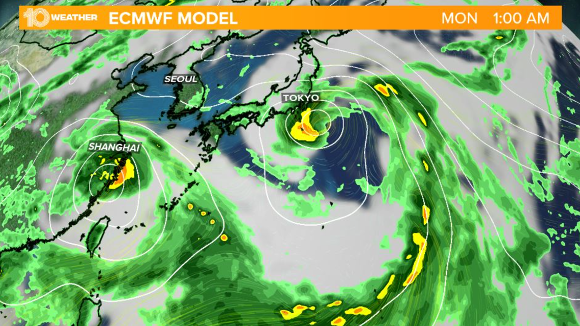 A typhoon (hurricane) could impact the Olympics. Maybe twice.