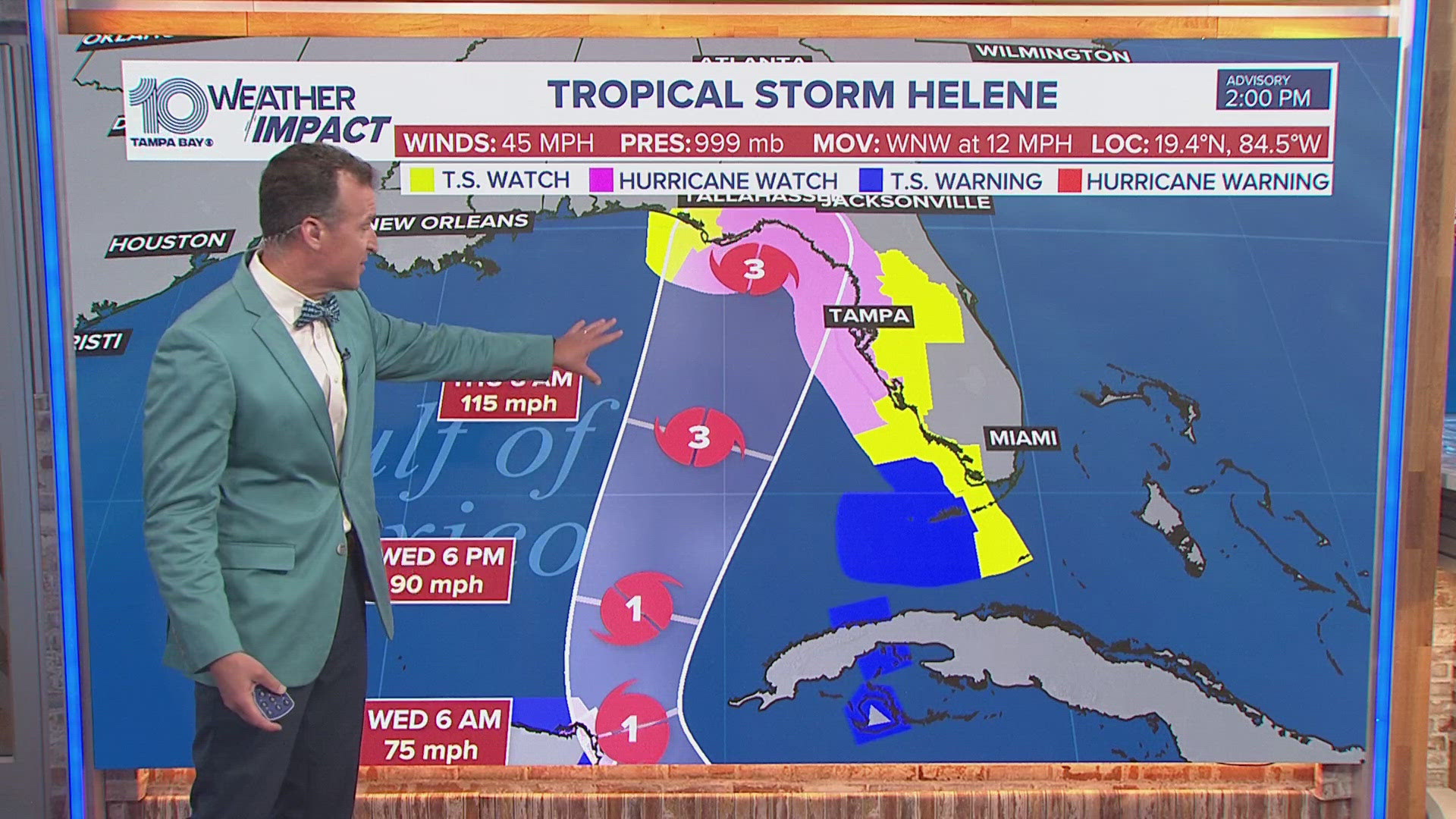 Tropical Storm Helene has formed in the northwestern Caribbean Sea. It's expected to move into the Gulf of Mexico over the next 48 hours.