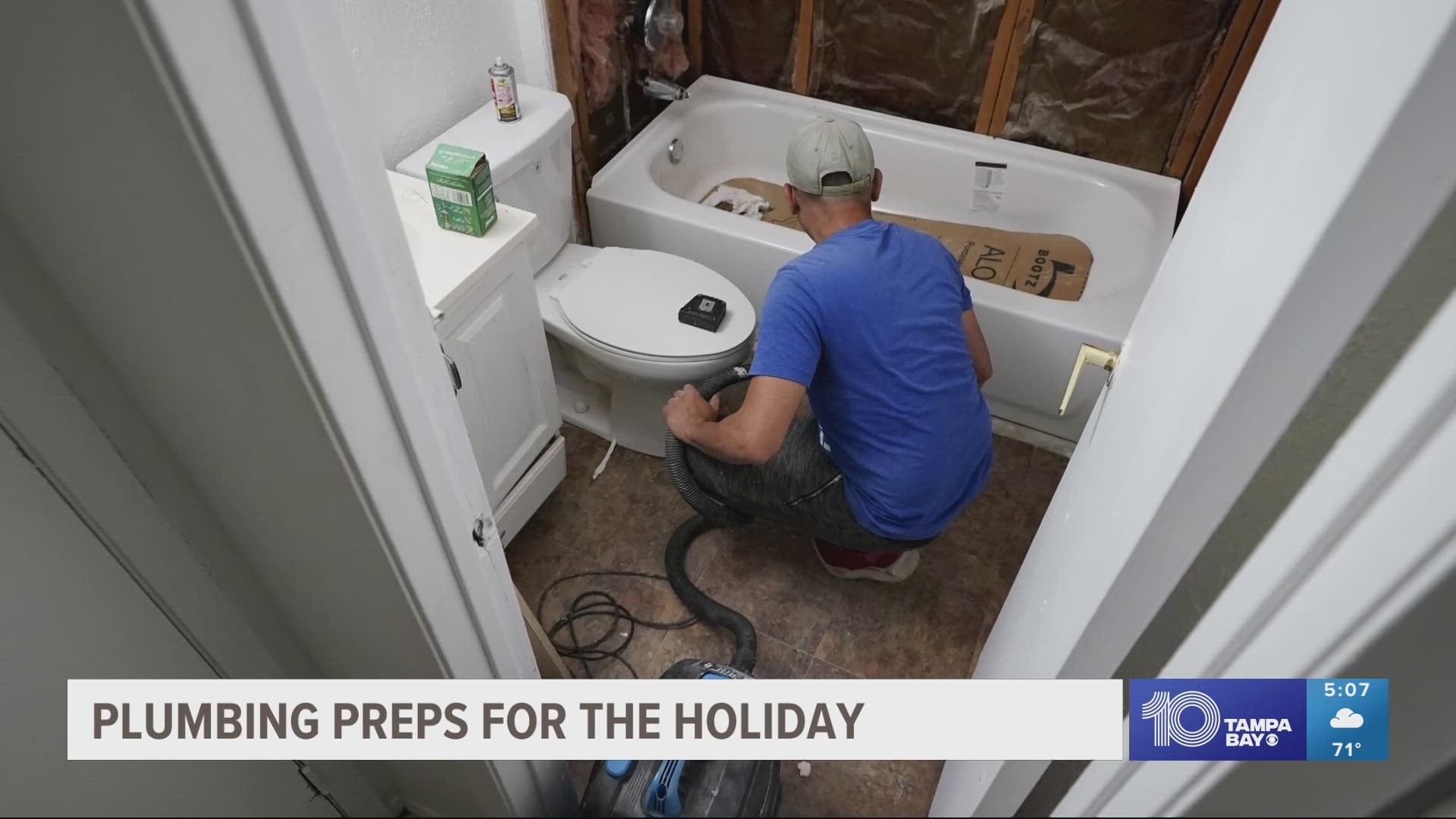 The owner of Olin Plumbing said one of the busiest days is the day after Thanksgiving.