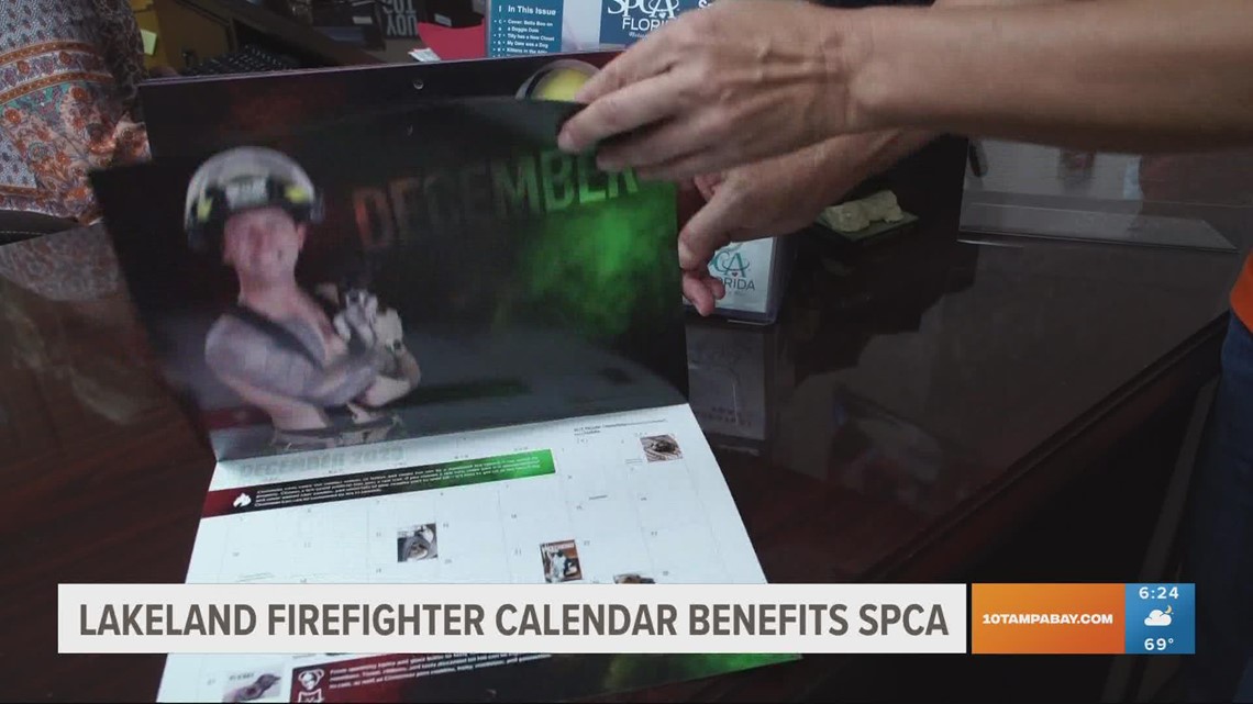 Lakeland firefighters calendar benefitting ASPCA on sale now