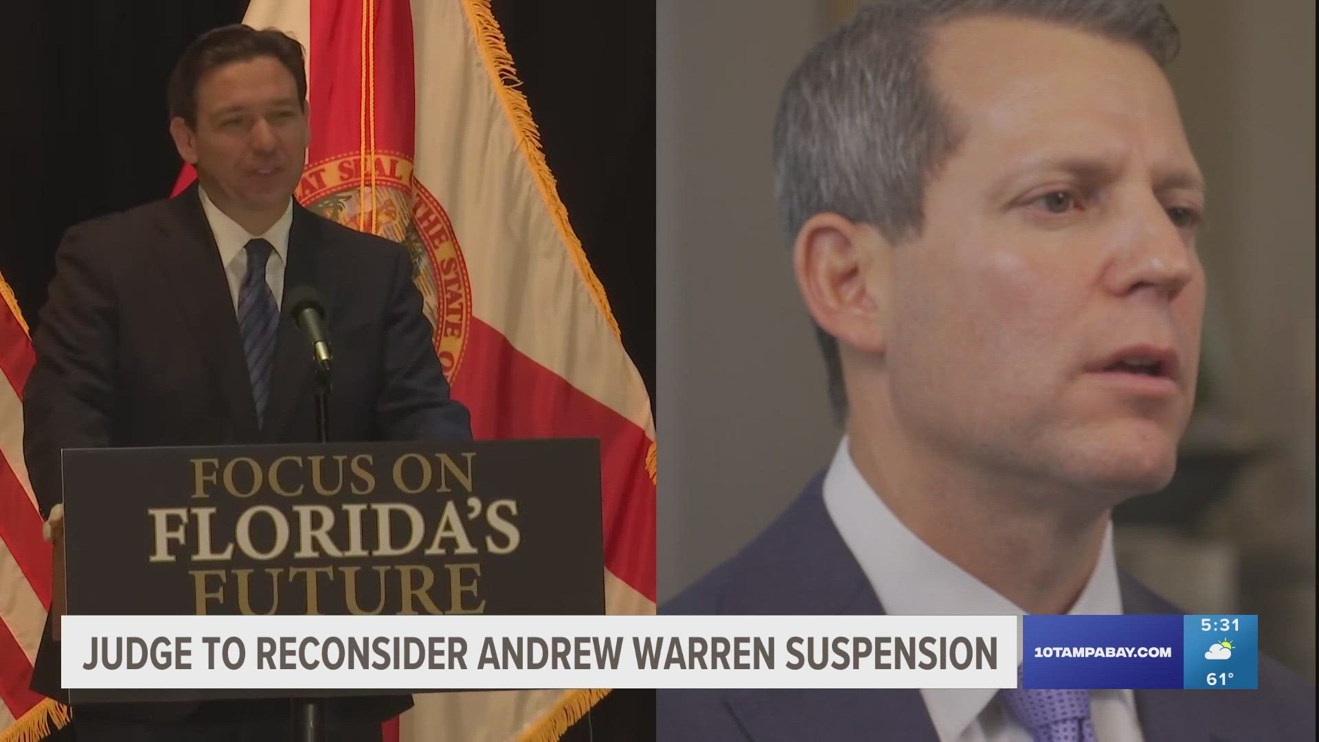 DeSantis suspended Andrew Warren in August 2022.