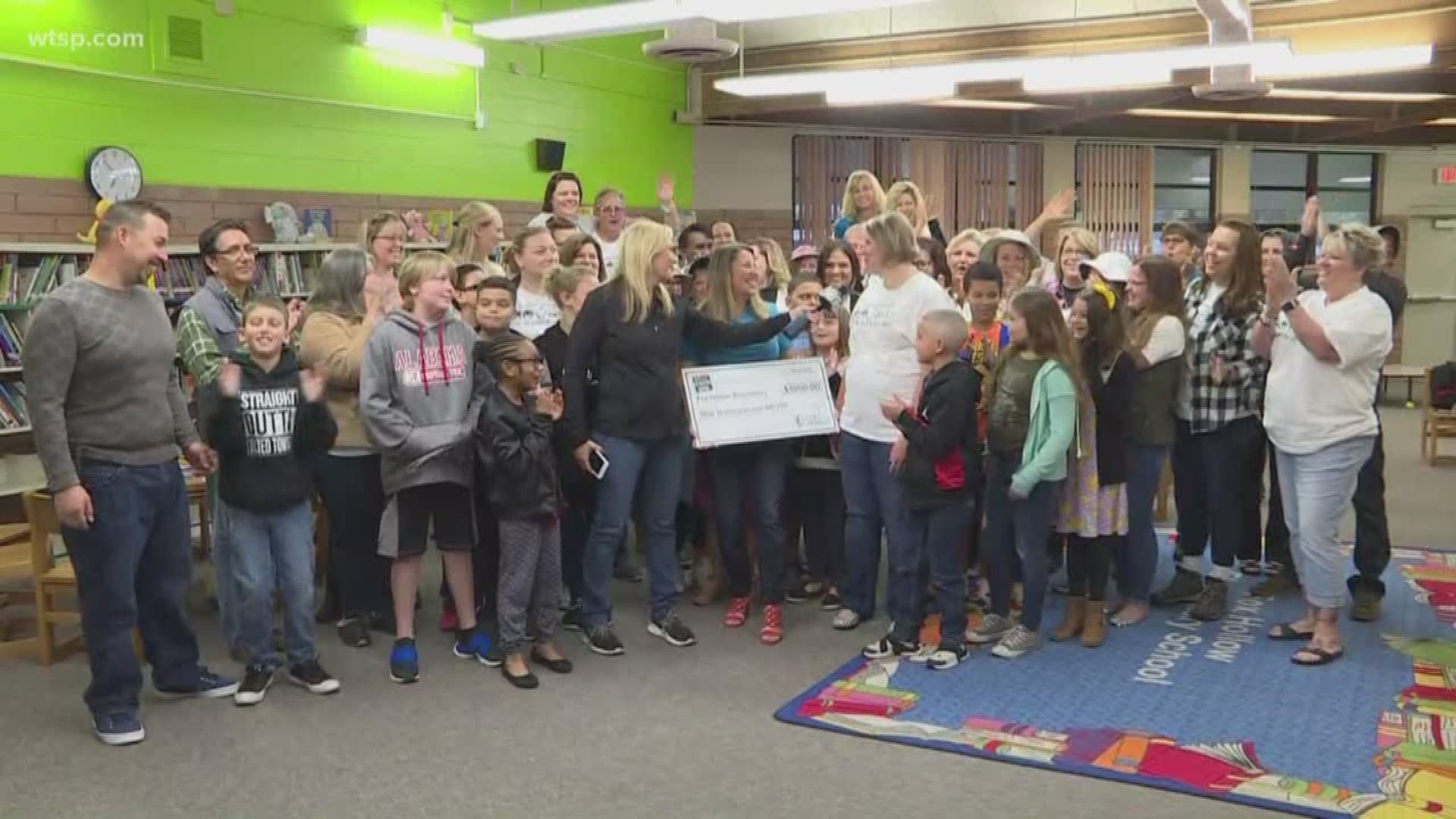 Duke Energy Florida presented a $1,000 check to Fox Hollow Elementary School. https://on.wtsp.com/2J9jrGi