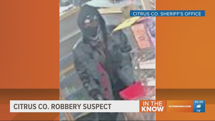 Deputies search for man who robbed convenience store with gun in Crystal River