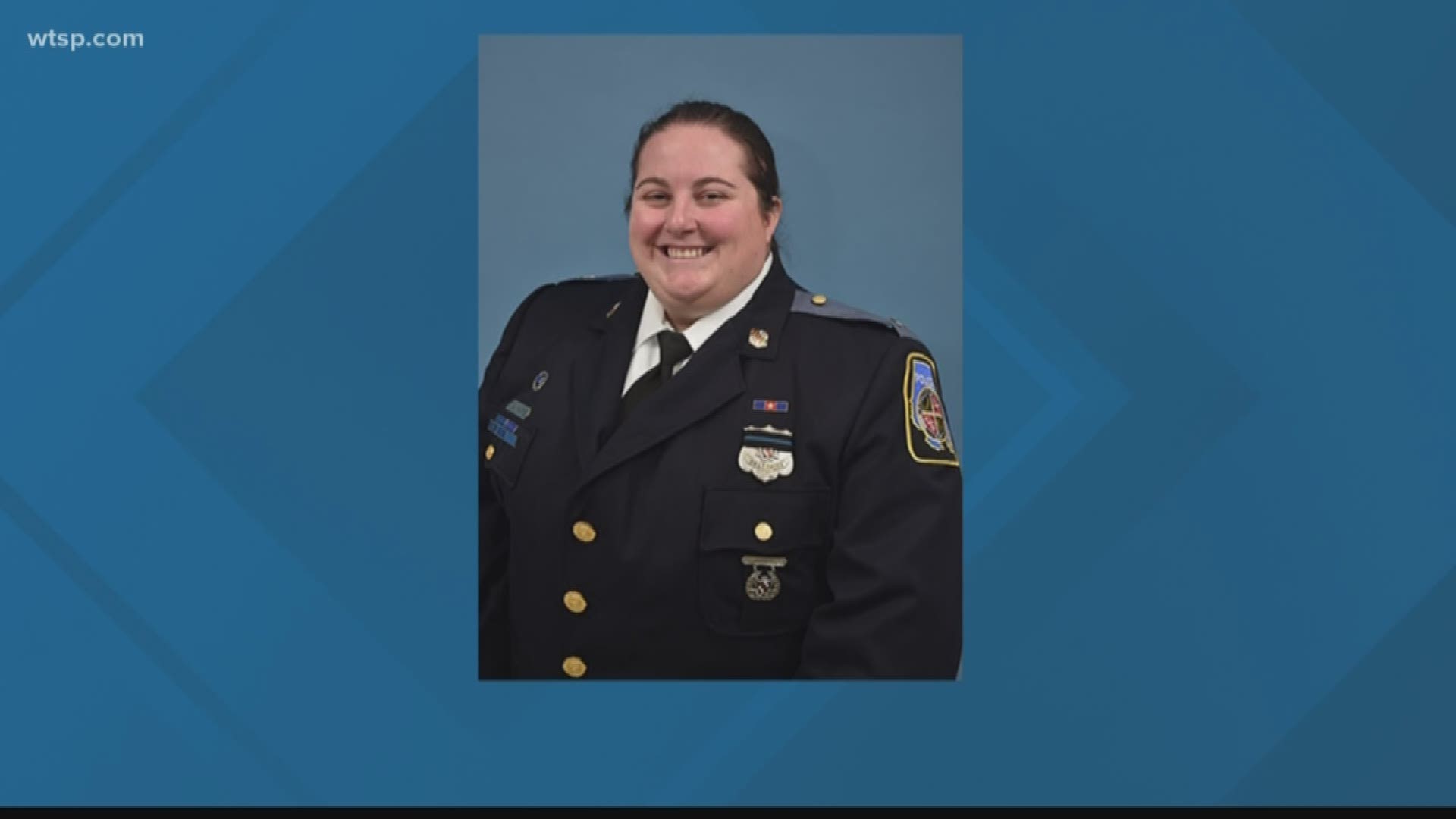 Sarasota Police Chief Bernadette DiPino's daughter, Baltimore County Police Officer First Class Tabitha Hays, was rushed to the hospital after being shot in the upper body during a call for a man with a gun just after 1:30 p.m. Thursday.