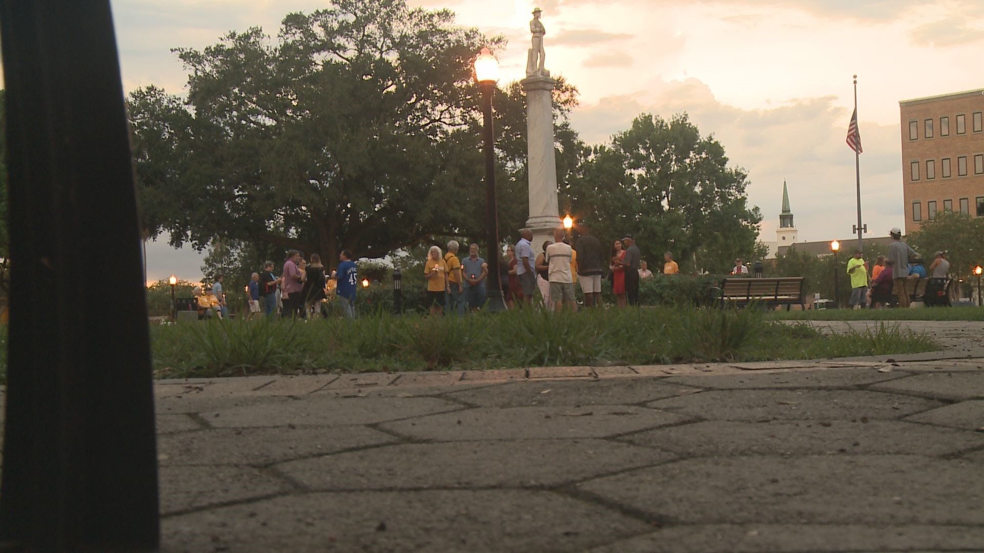 Confederate Monument In Lakeland Draws Protest