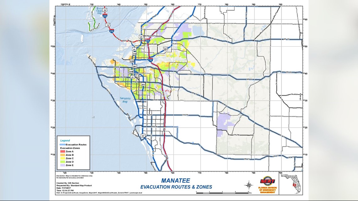 Tampa Bay Area Map Evacuation Zone