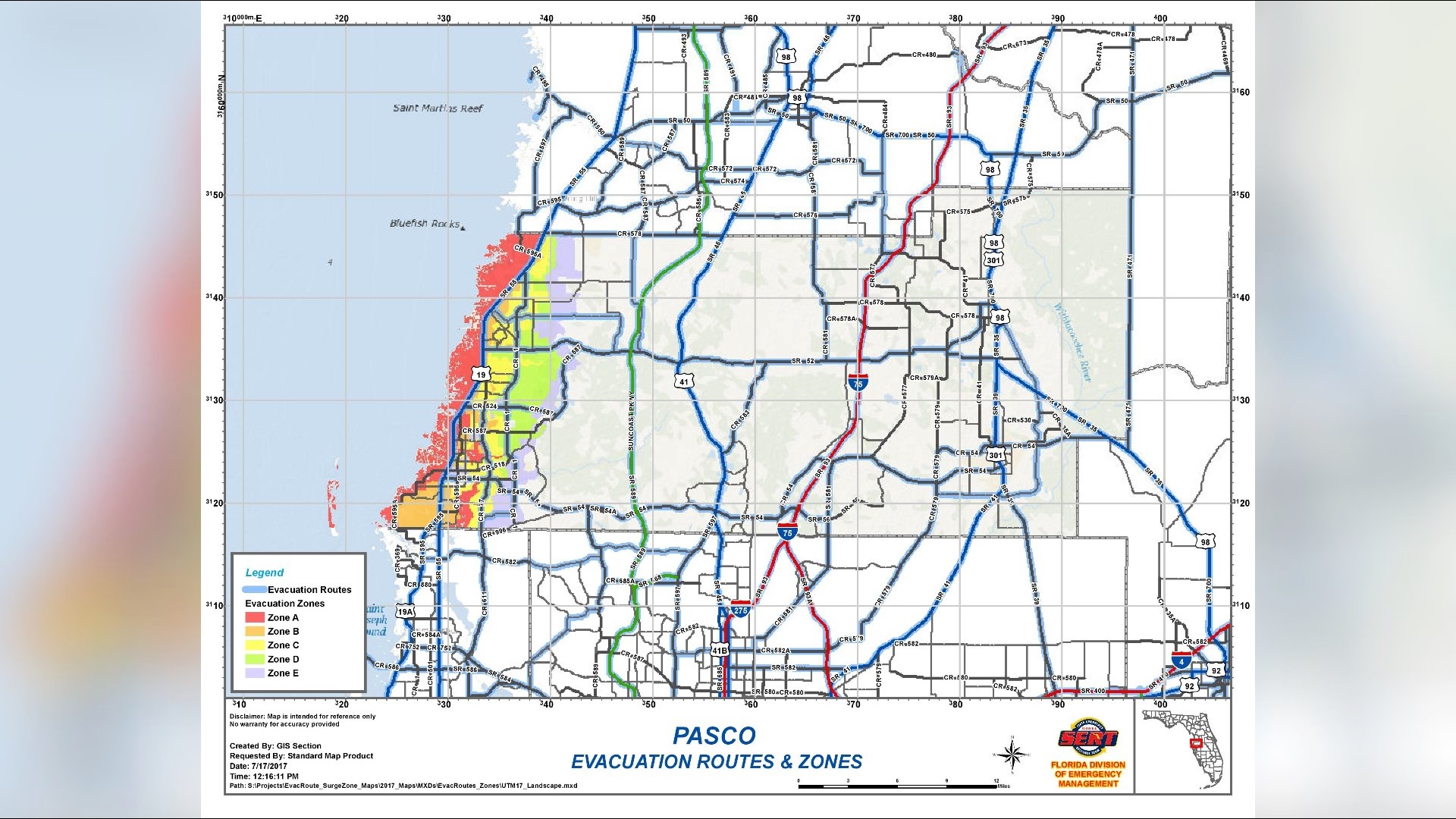 Know Your Zone: Tampa Bay-area Evacuation Zones And Routes | Wtsp.com