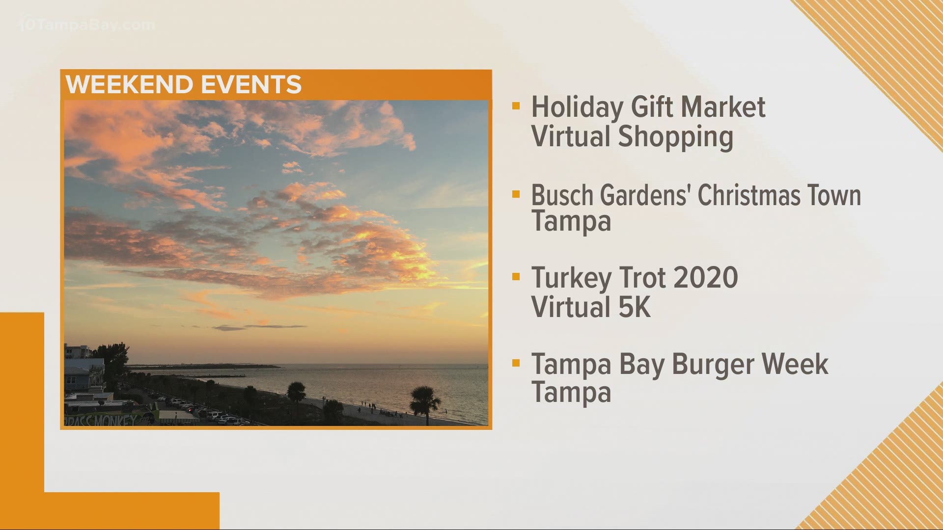 Here's what you can do this weekend in Tampa Bay.