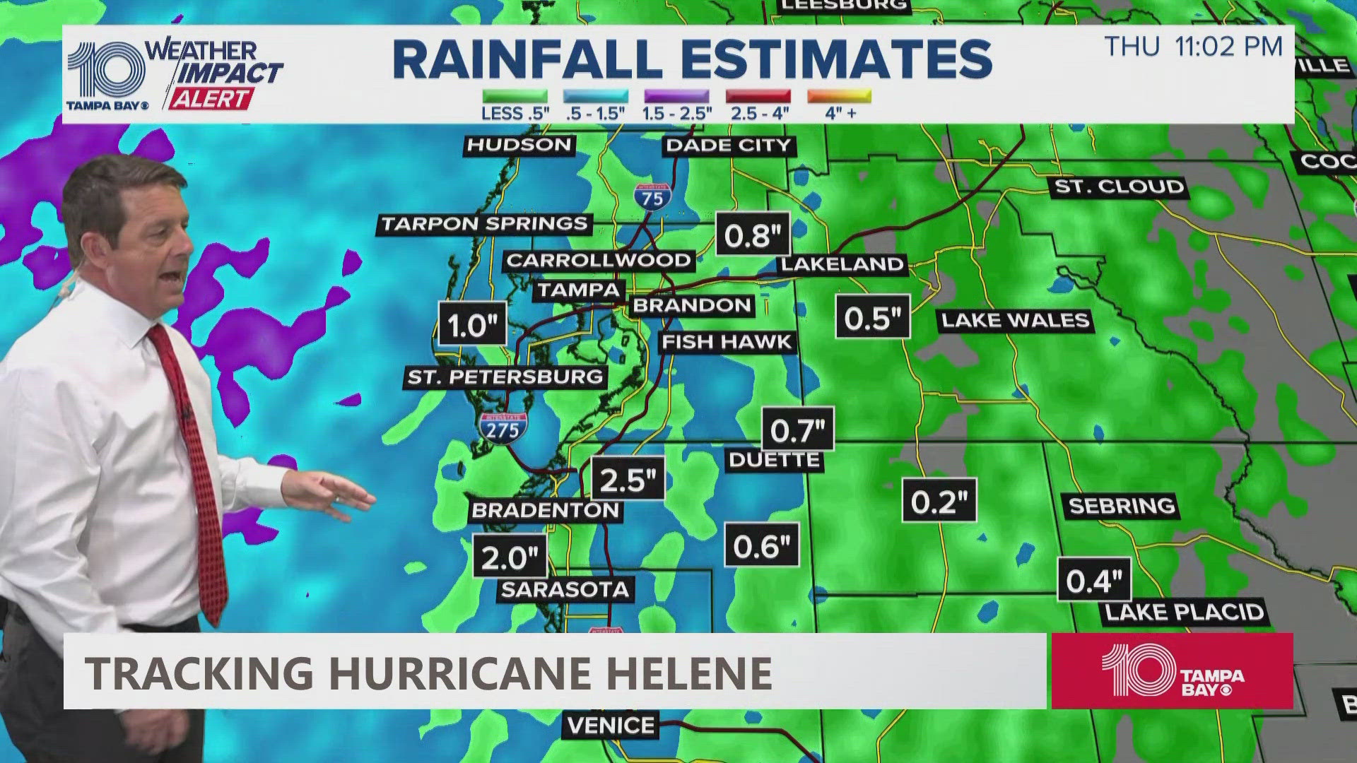 Damaging hurricane winds and storm surge are expected to begin in the Florida Bend area Thursday evening.